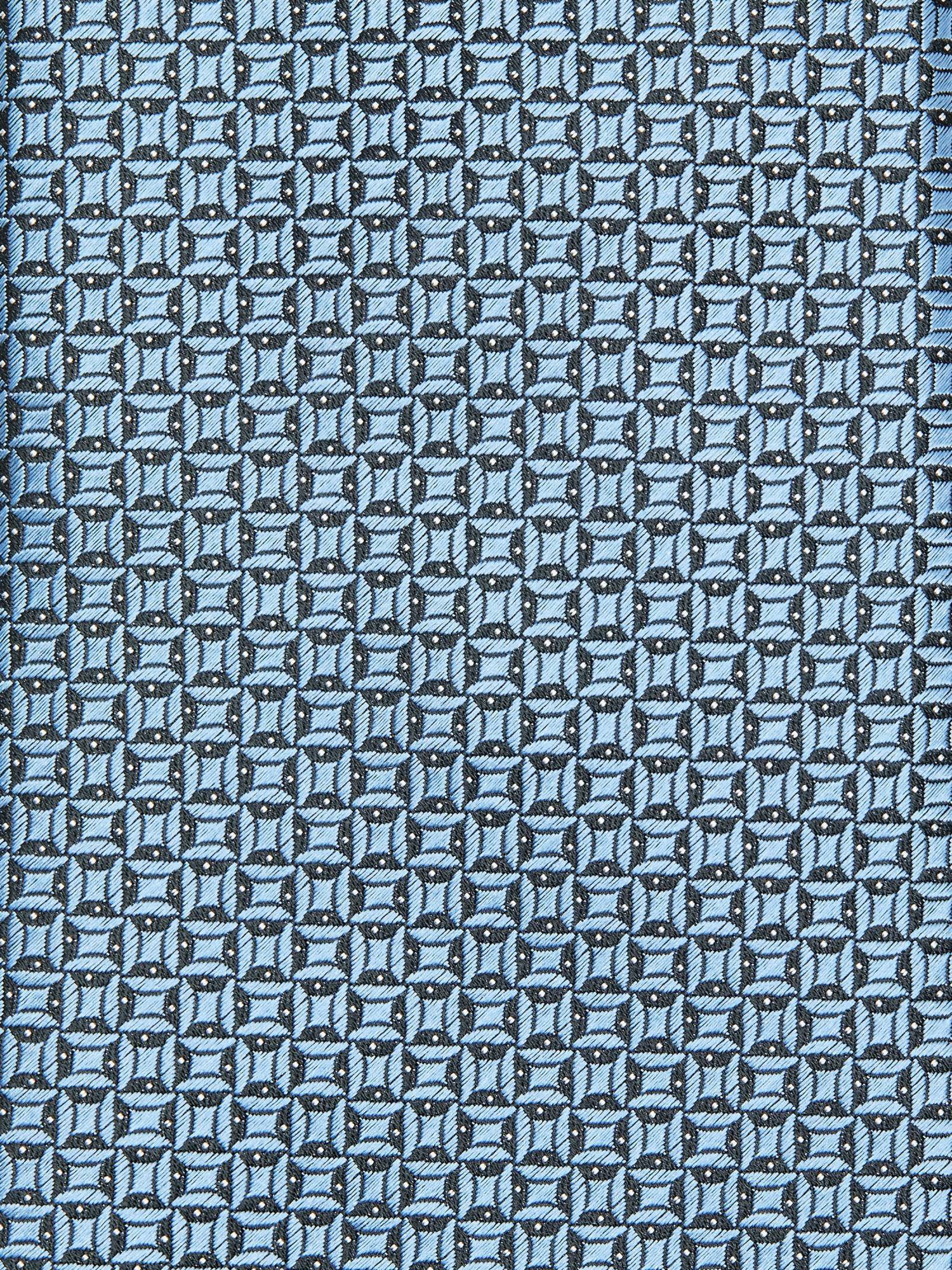 Zegna Jacquard Pointed Tip Tie In Blue