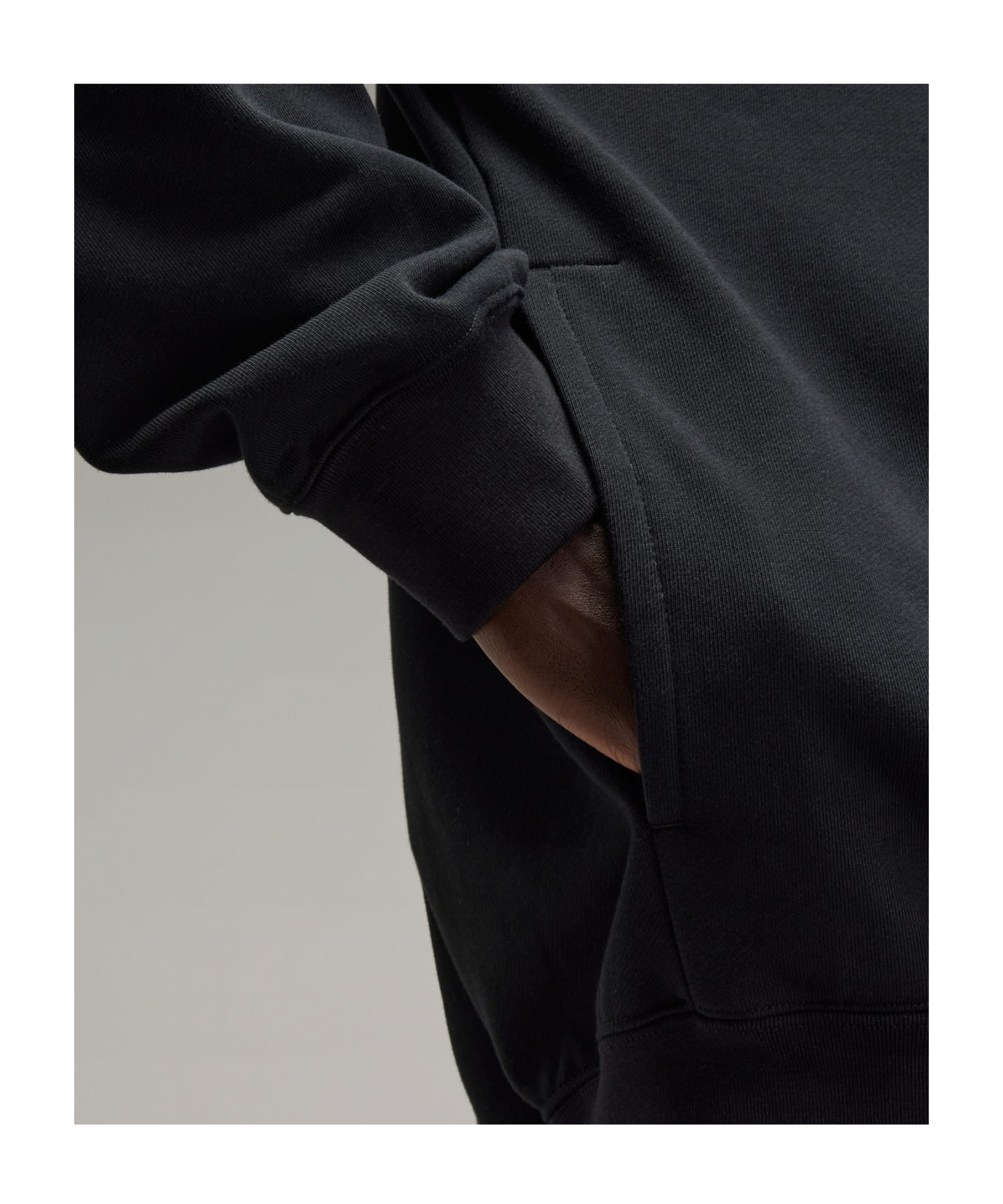 Shop Y-3 French-terry Hoodie In Black