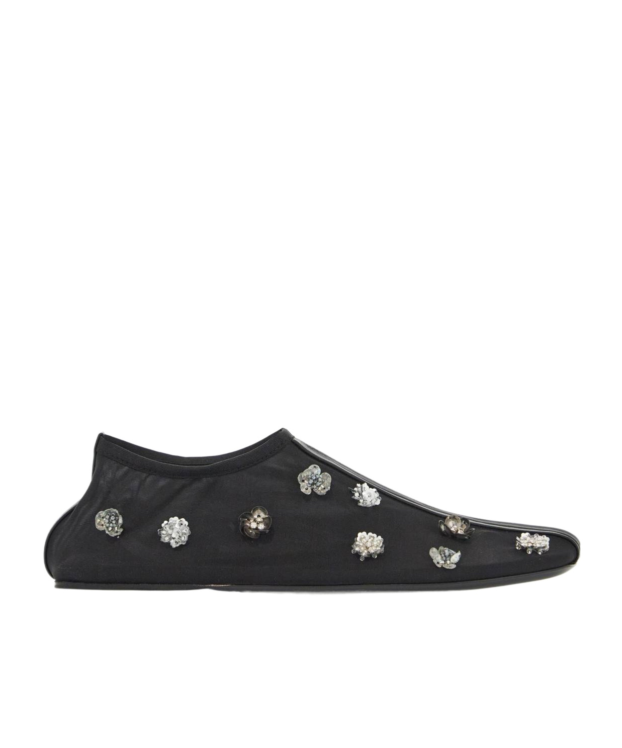 Shop Christopher Esber Sequins And Beaded Decorative Ballet Shoes In Black