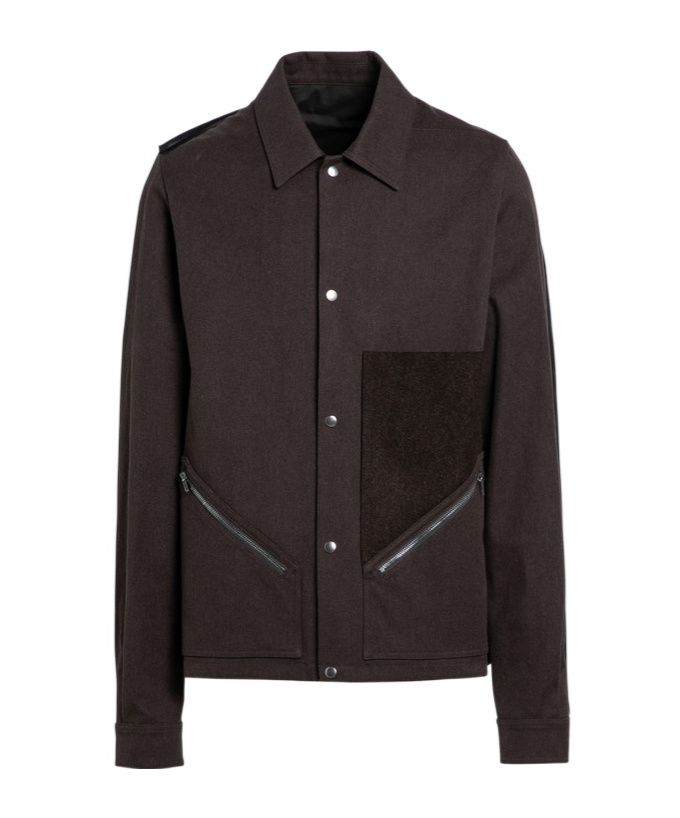 Rick Owens Tour Long-sleeved Overshirt In Black