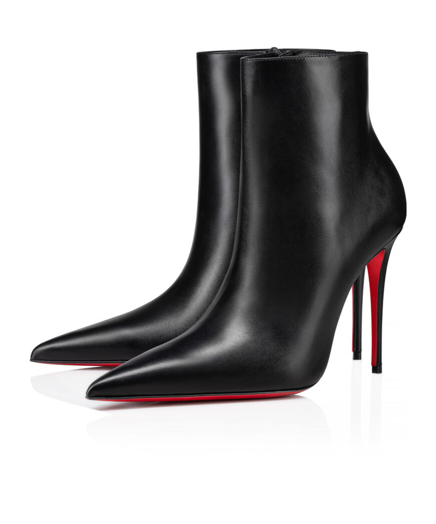 Christian Louboutin 100mm Miss Z Pointed-toe Stiletto Boots In Black