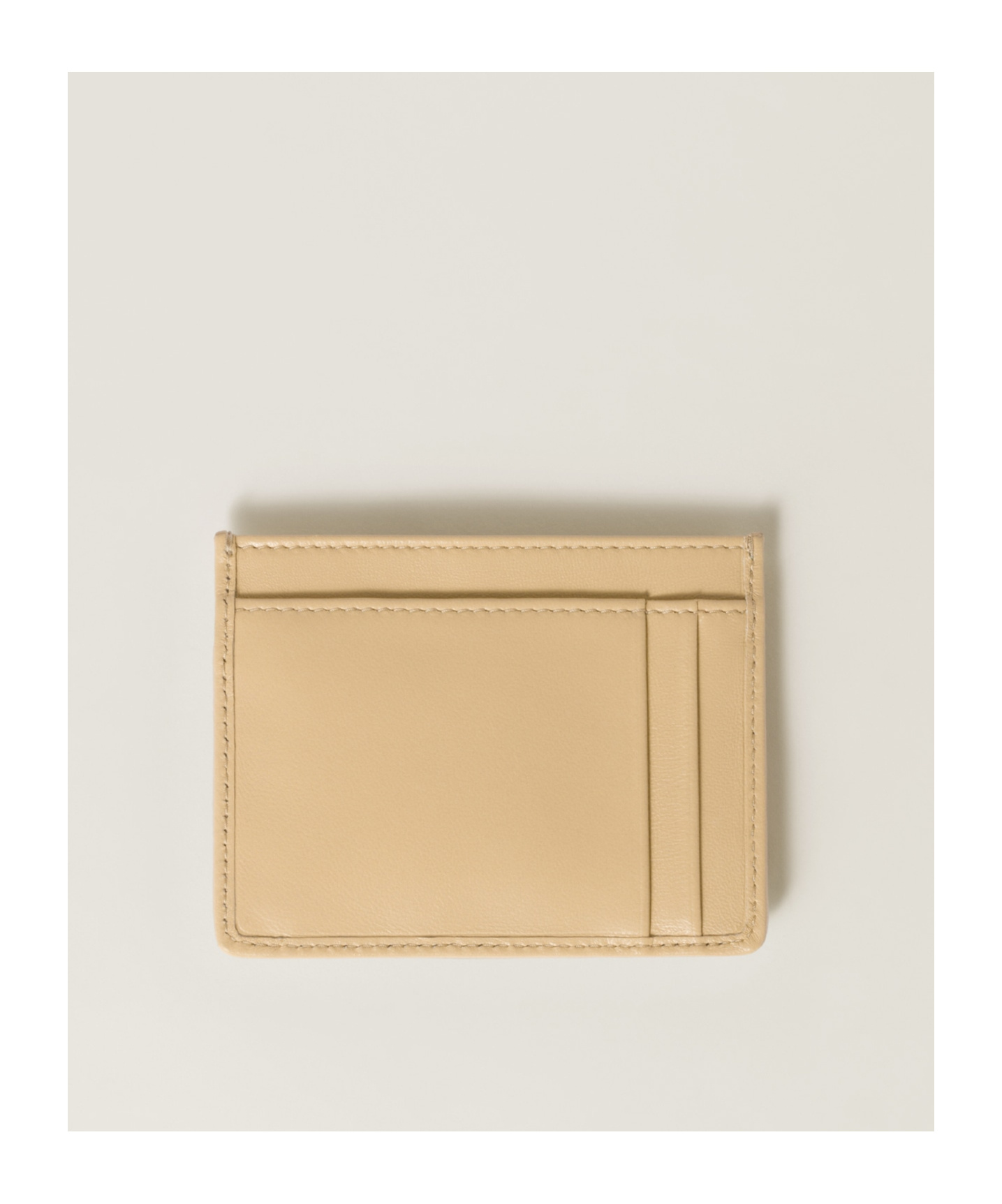 Miu Miu Logo Card Pack In Nude
