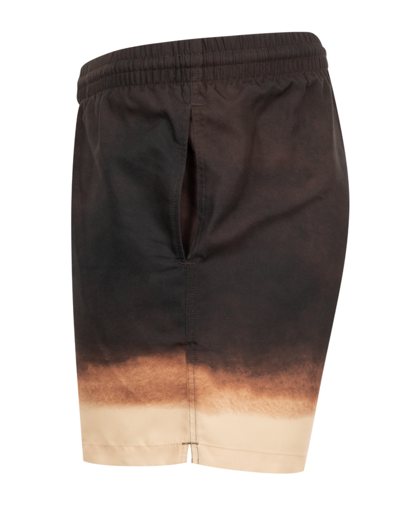 Dries Van Noten Gradient Pattern Swim Trunks In Black