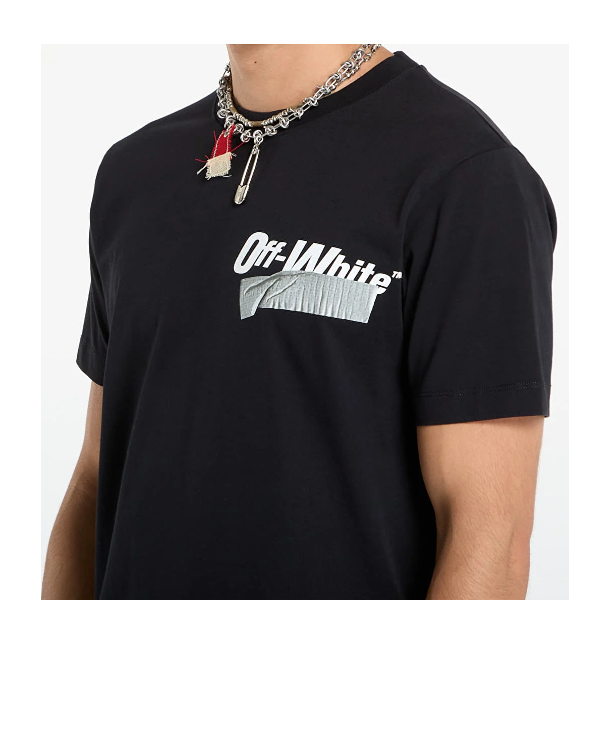 Off-white Short-sleeved T-shirt In Black
