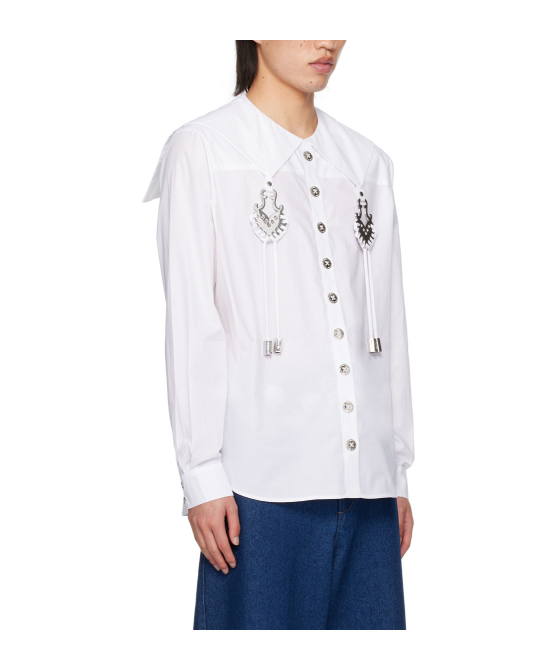 Chopova Lowena Ossel Long-sleeved Shirt In White