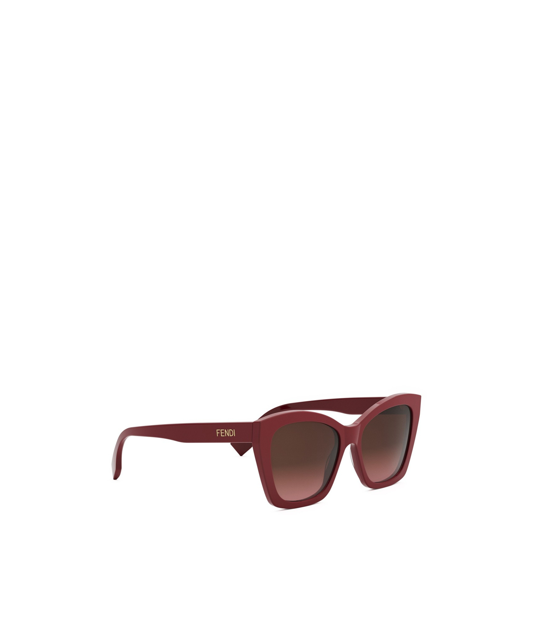 Fendi Eyewear Butterfly Frame Sunglasses In Red