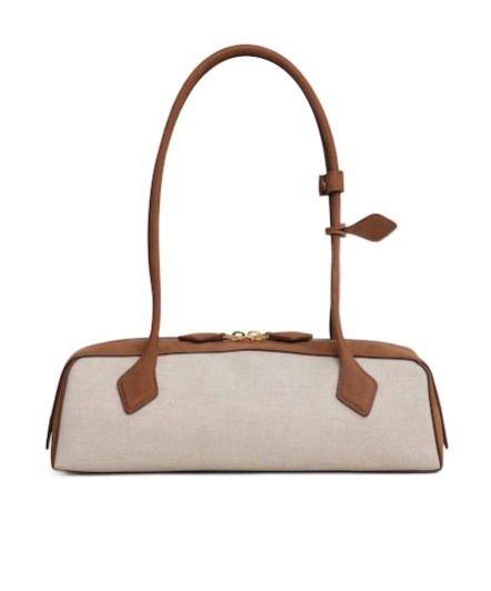Alaïa Le Teckel Medium Bag In Canvas And Nubuck