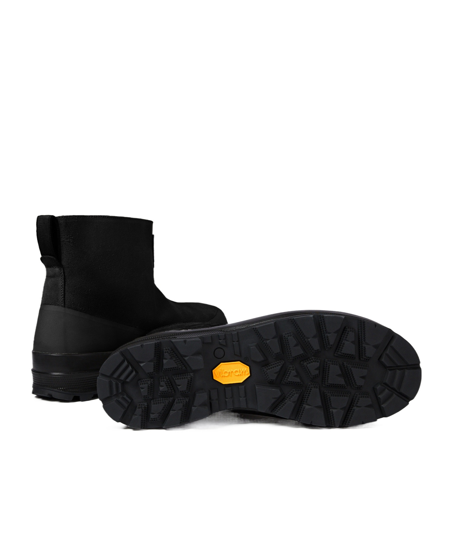 Stone Island Ankle Boot With Vibram Sole For Shock Absorption In Black