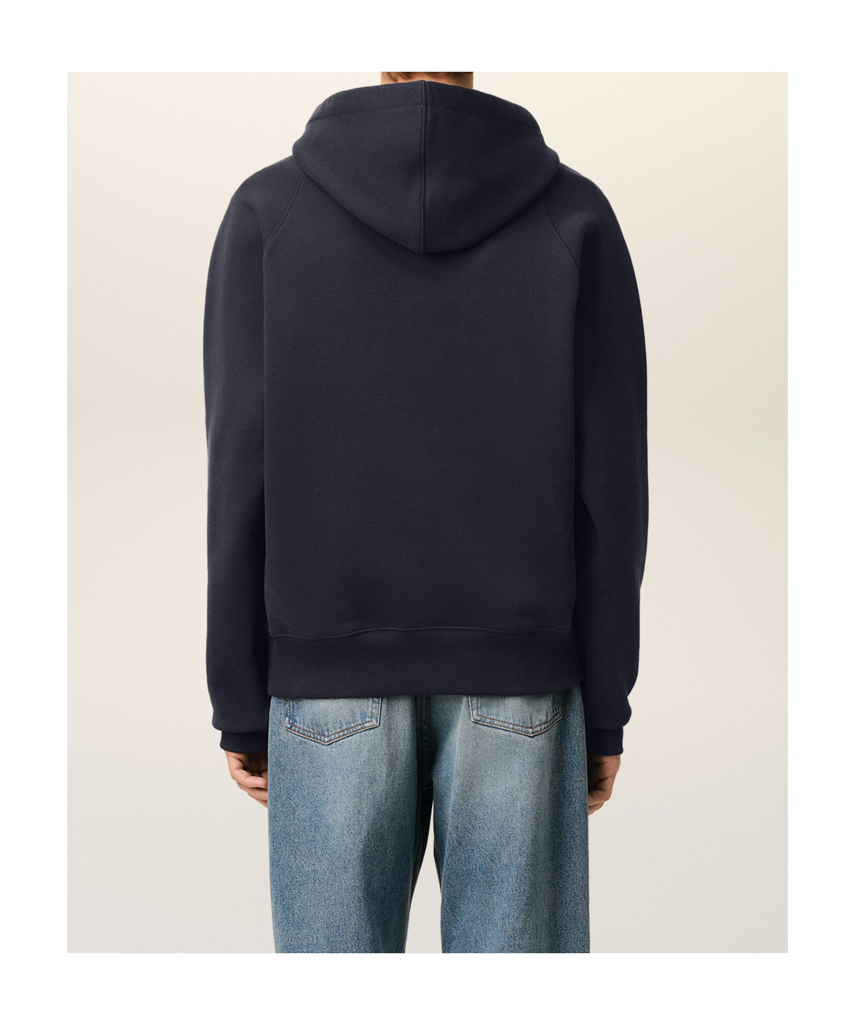 Shop Ami Alexandre Mattiussi Ami Paris Ami De Coeur Logo Embroidered Zip-up Hoodie In Black