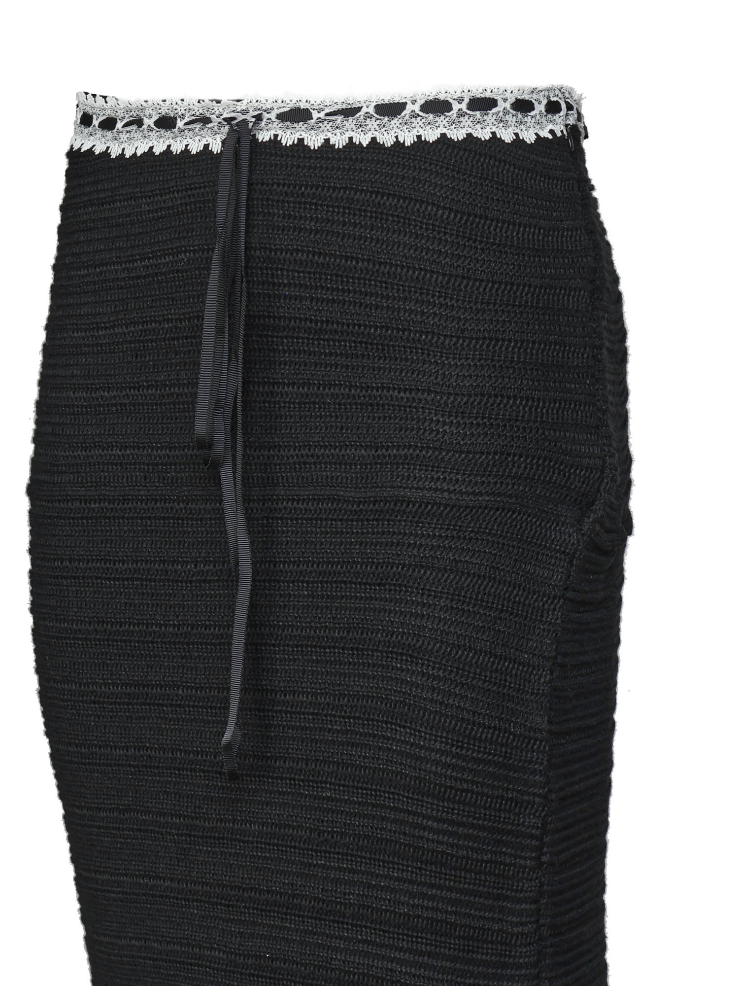 For Love & Lemons Mayfair Maxi Skirt In Black
