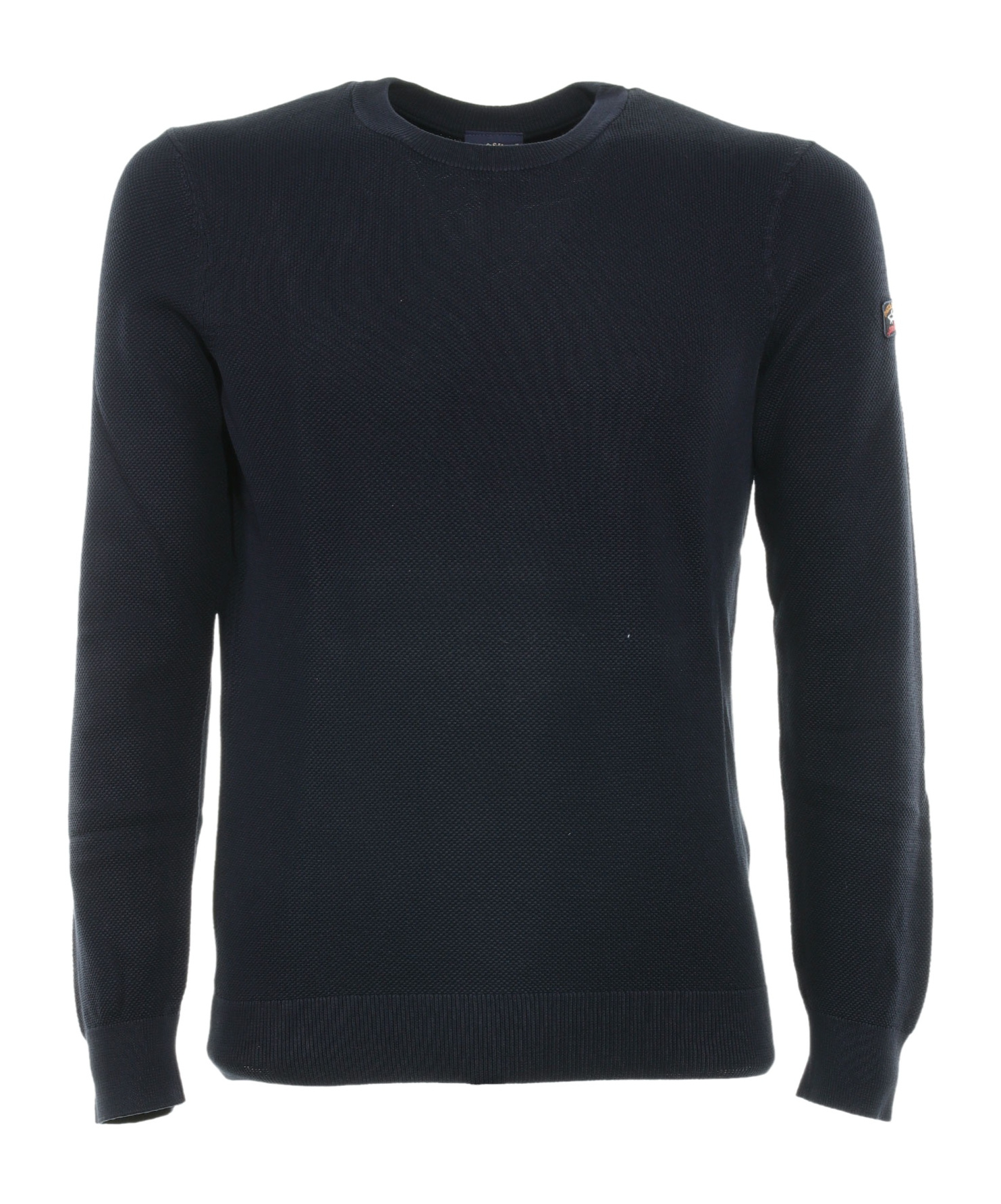 Shop Paul & Shark Long-sleeve Organic-cotton Jumper In Black