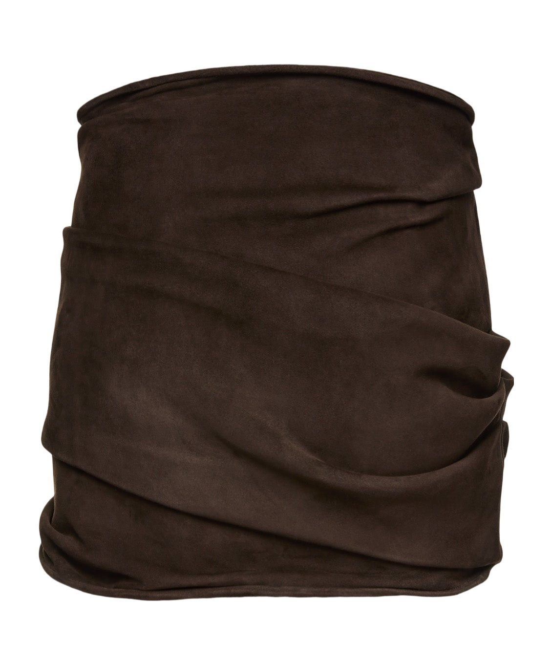 Magda Butrym Floral-appliqué Suede Miniskirt In Black