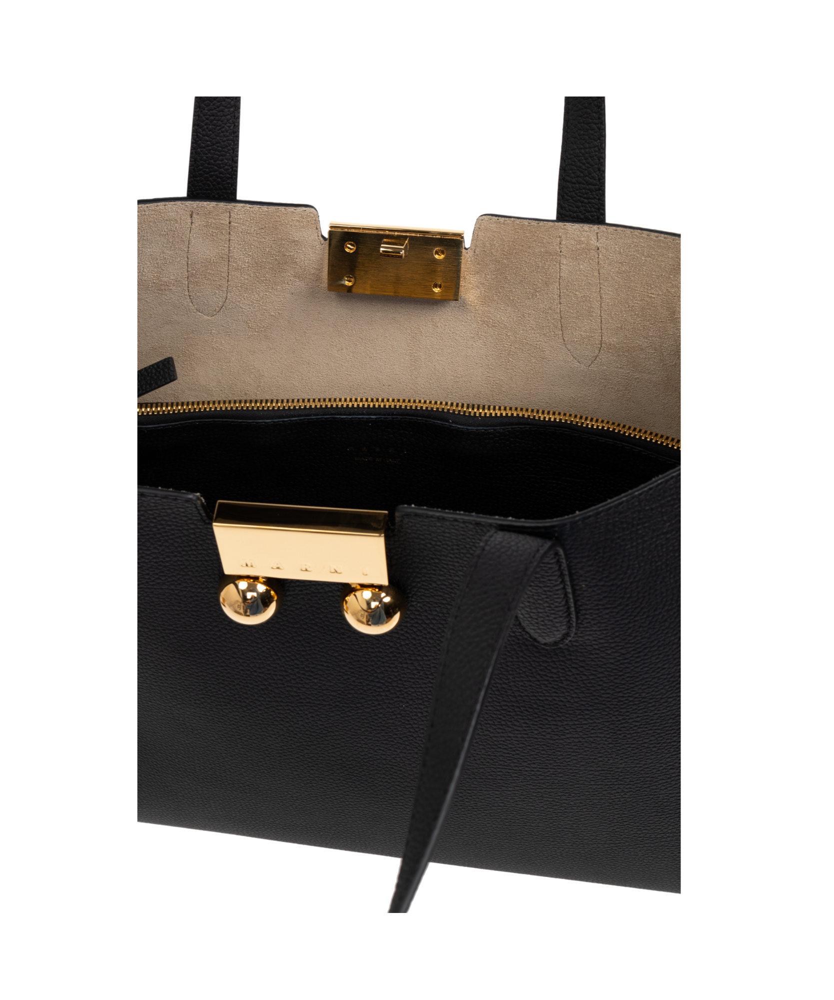 Shop Marni Medium Trunkaroo Tote Bag In Black