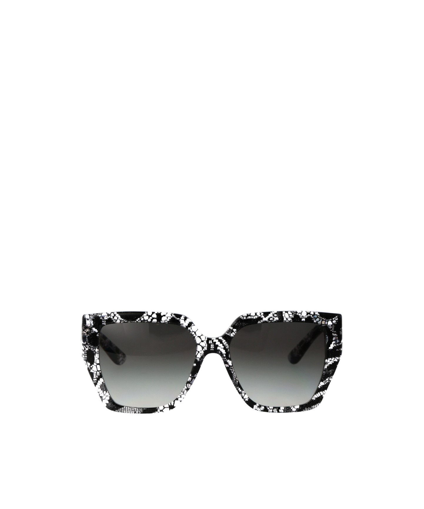 Dolce & Gabbana Lace-detail Square-frame Sunglasses