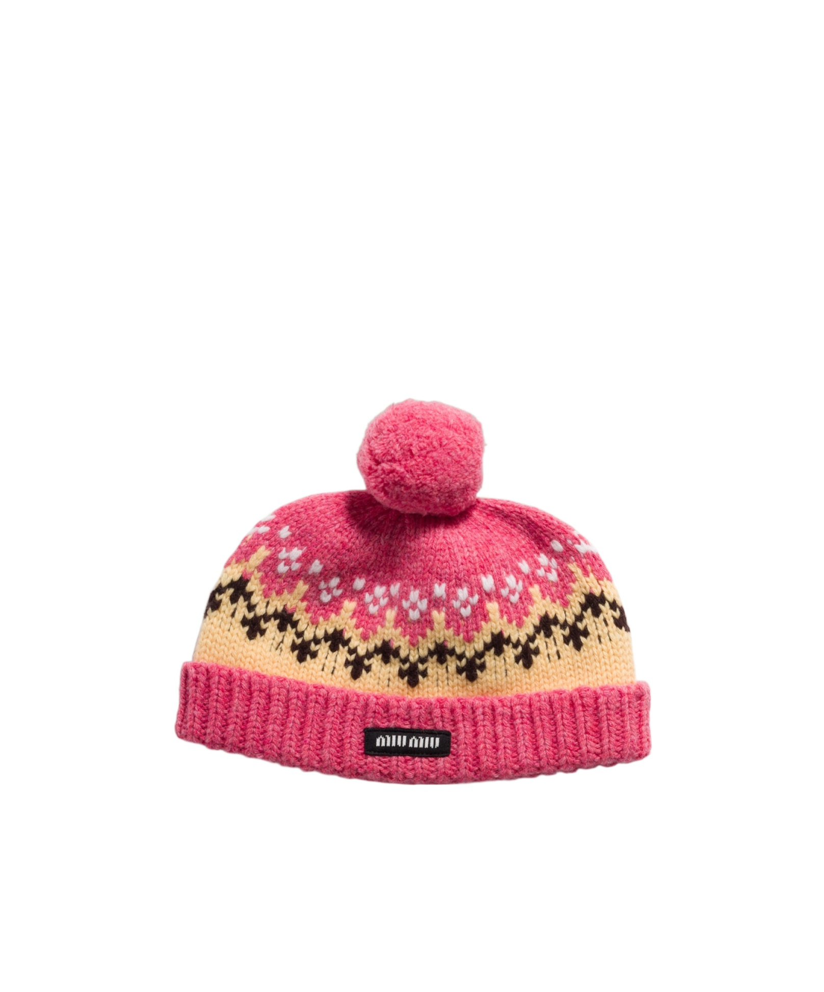 Miu Miu Wool Hat In Pink