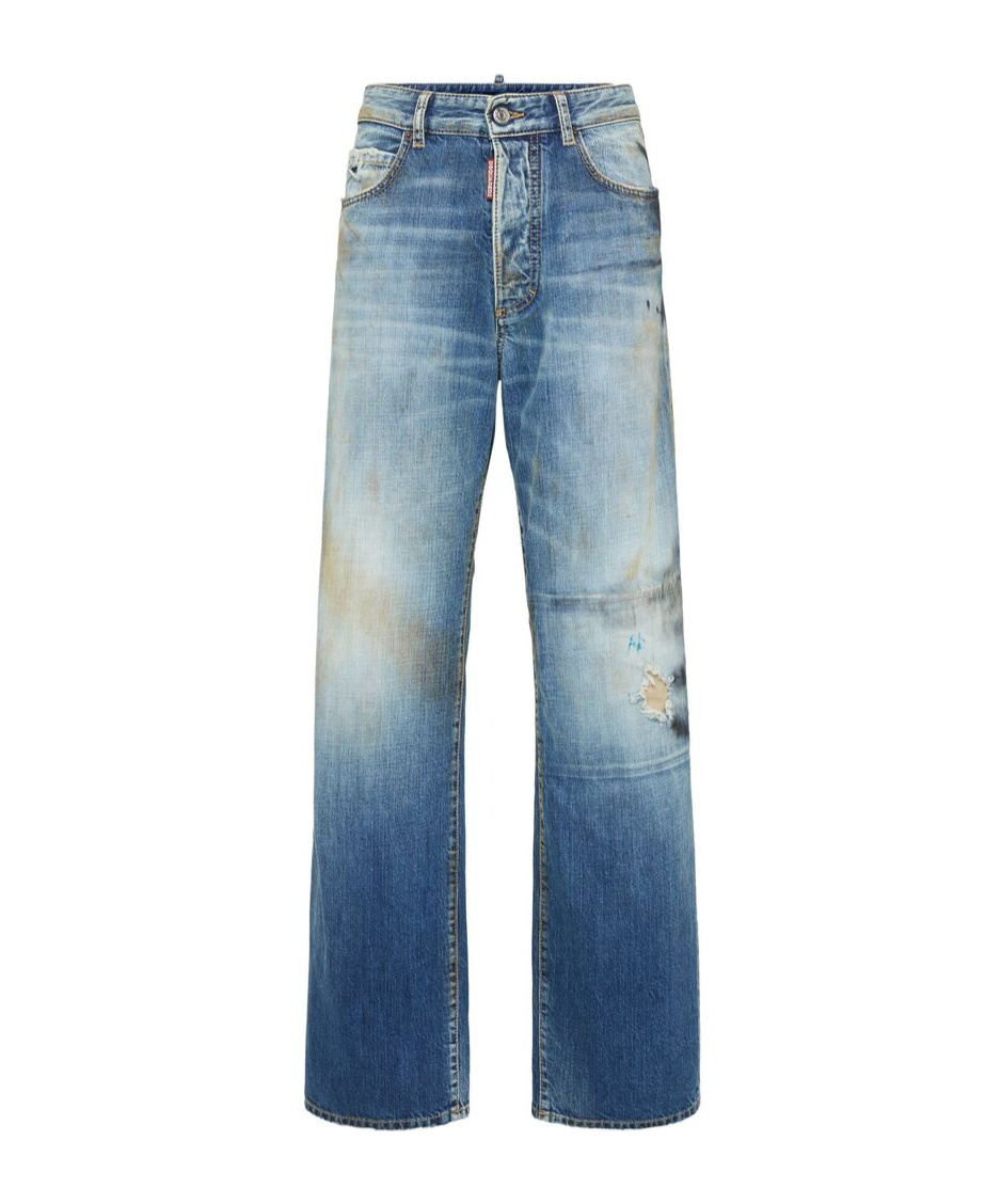 Shop Dsquared2 Wide-leg Jeans In Blue