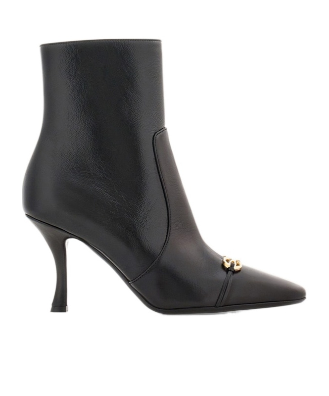 Shop Ferragamo Short Boot In Black