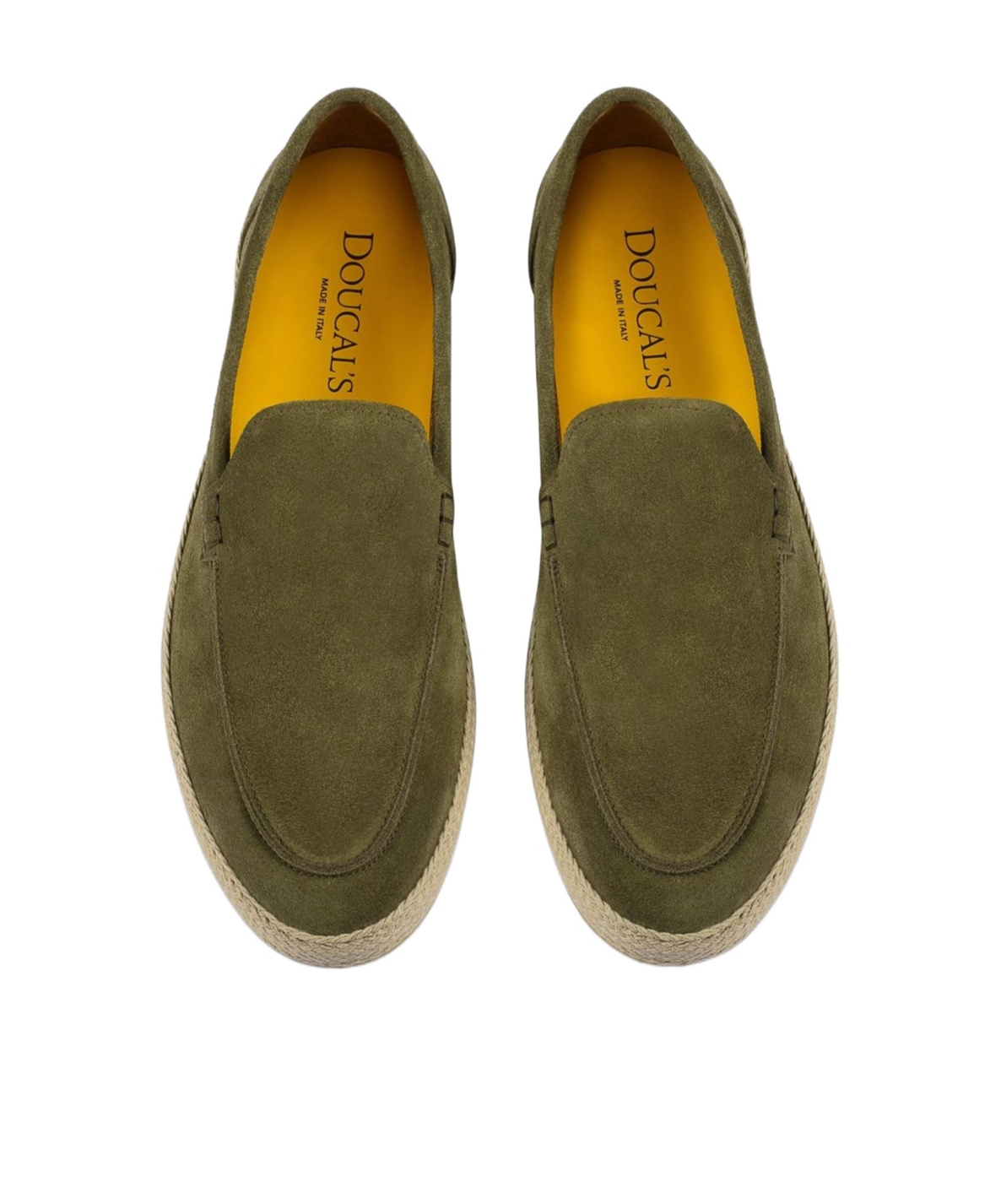 Doucal's Round Toe Casual Shoes In Green