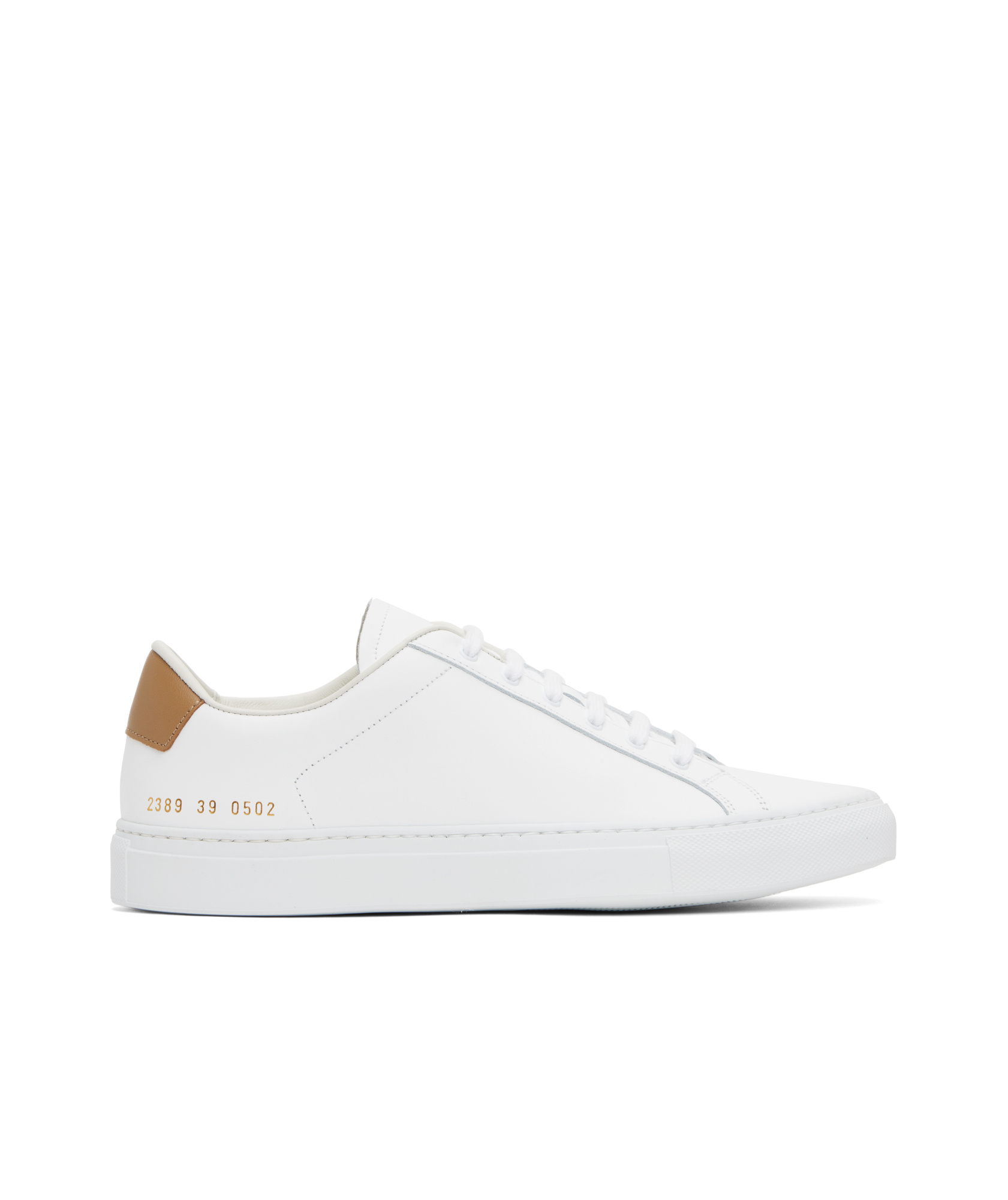 Common Projects White Retro Classic Sneakers In White