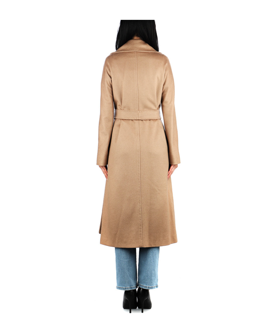 Max Mara Long-sleeved Coat In Brown