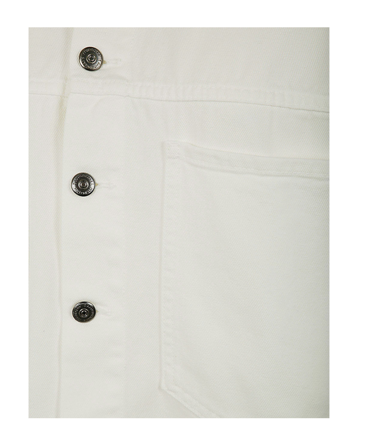 Antonelli Gordon Denim Bomber Jacket In White