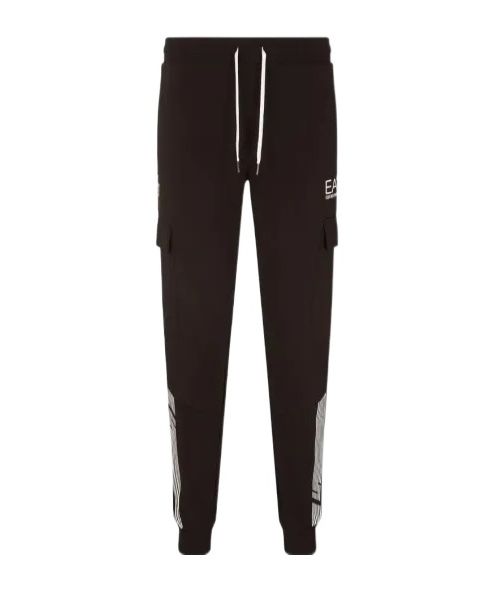 Ea7 Elastic Waist Sweatpants In Black