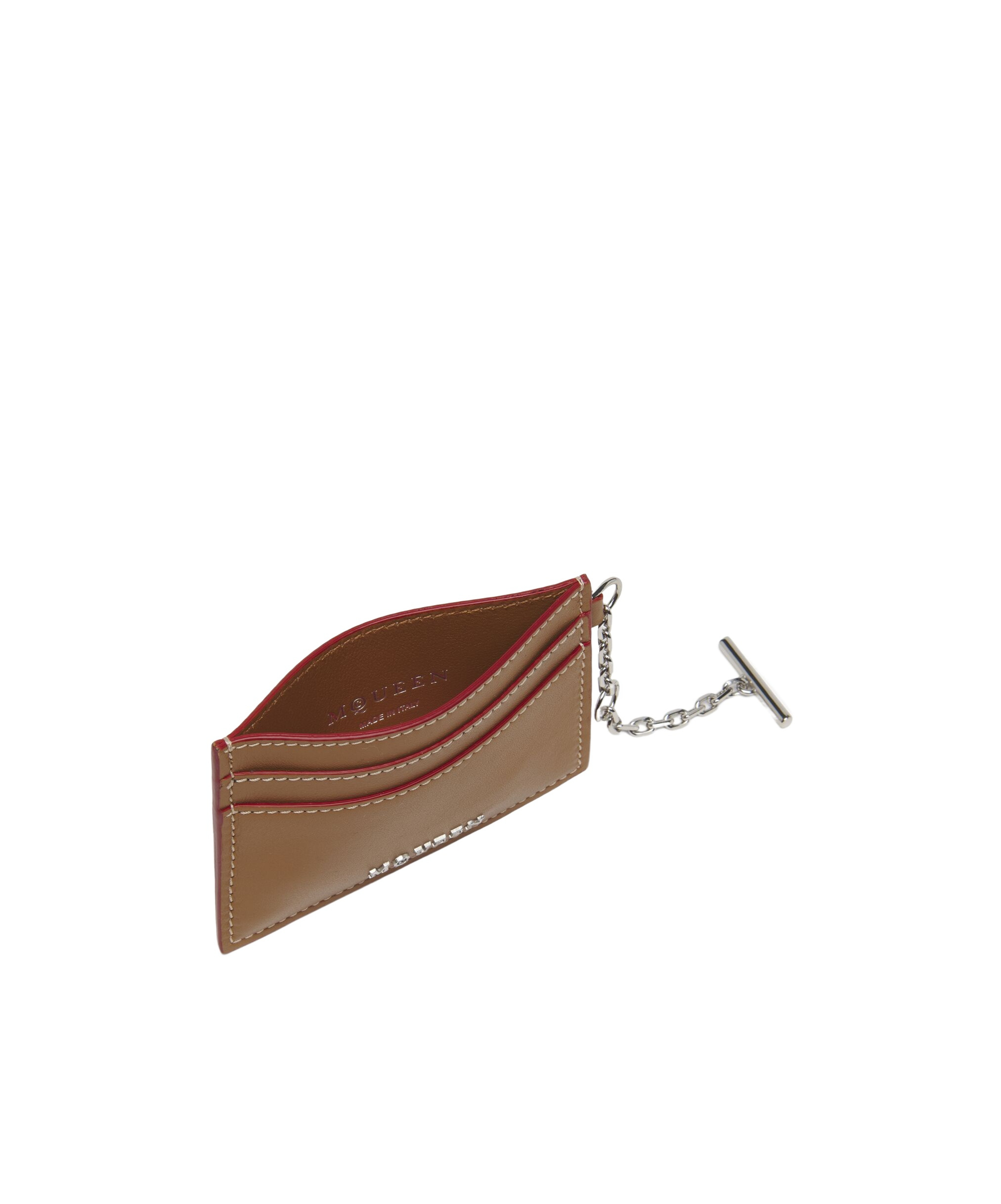 Alexander Mcqueen Sling Card Holder In Brown