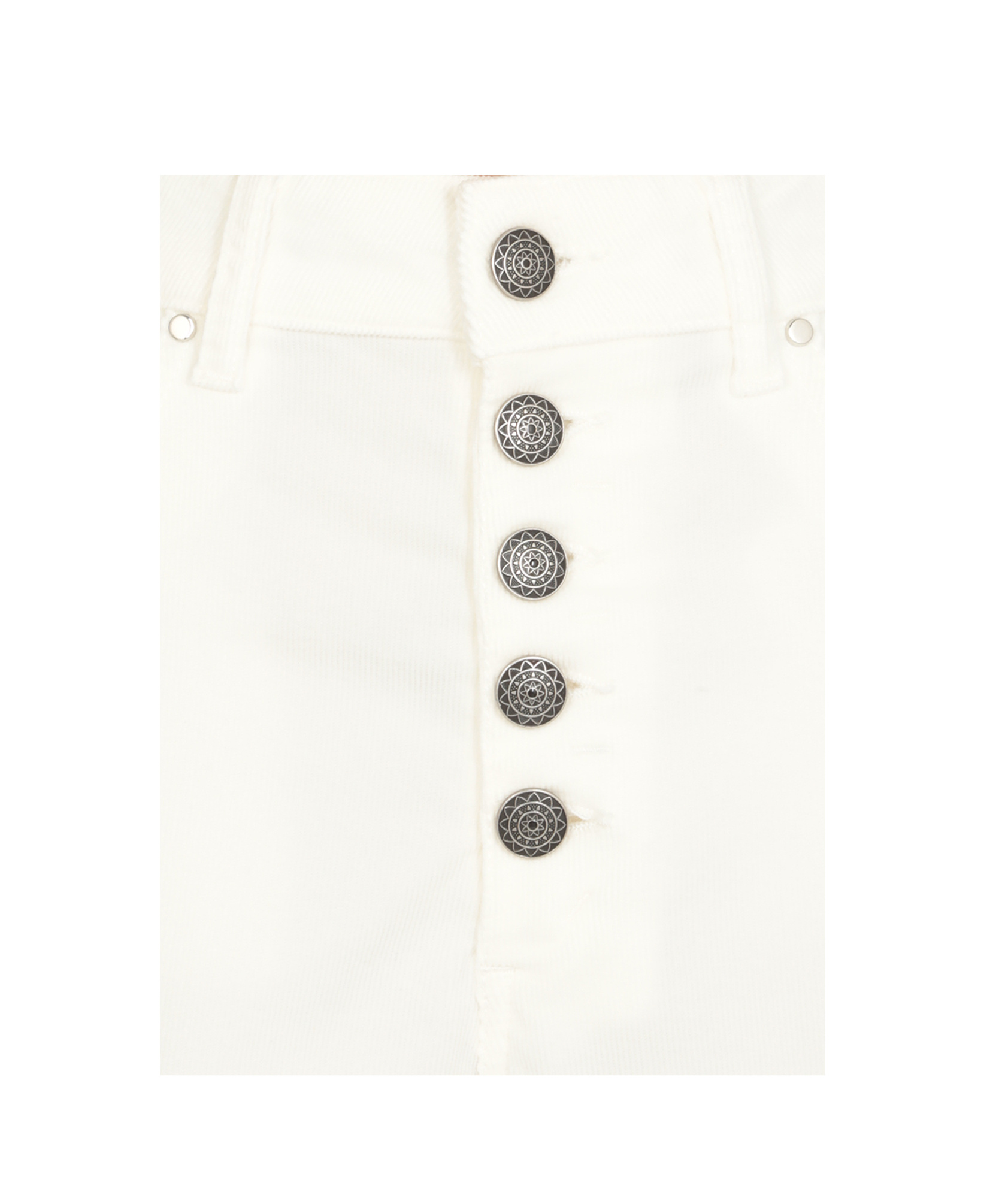Dondup Koons Bull Stretch Jeans In White