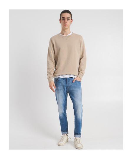 Dondup Belt Ring Denim Trousers In Blue