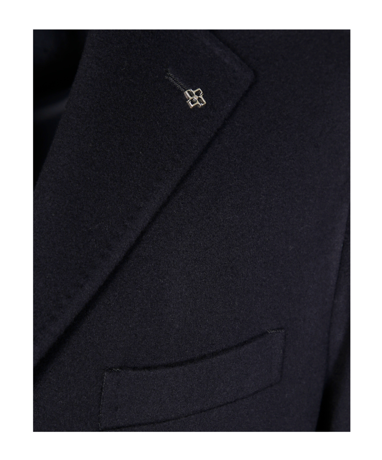 Tagliatore Single-breasted Coat In Blue