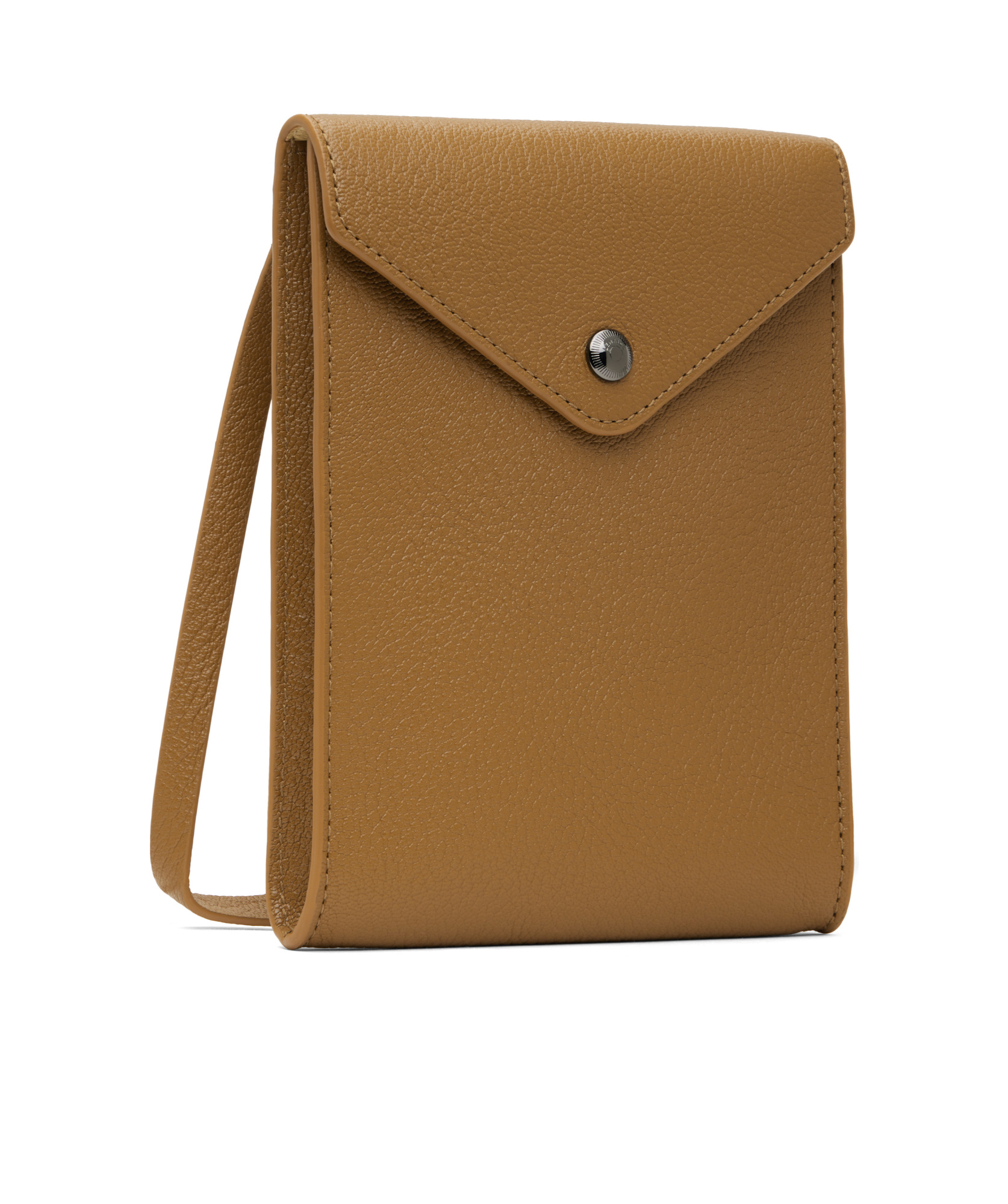 Lemaire Enveloppe Strap Pouch In Brown