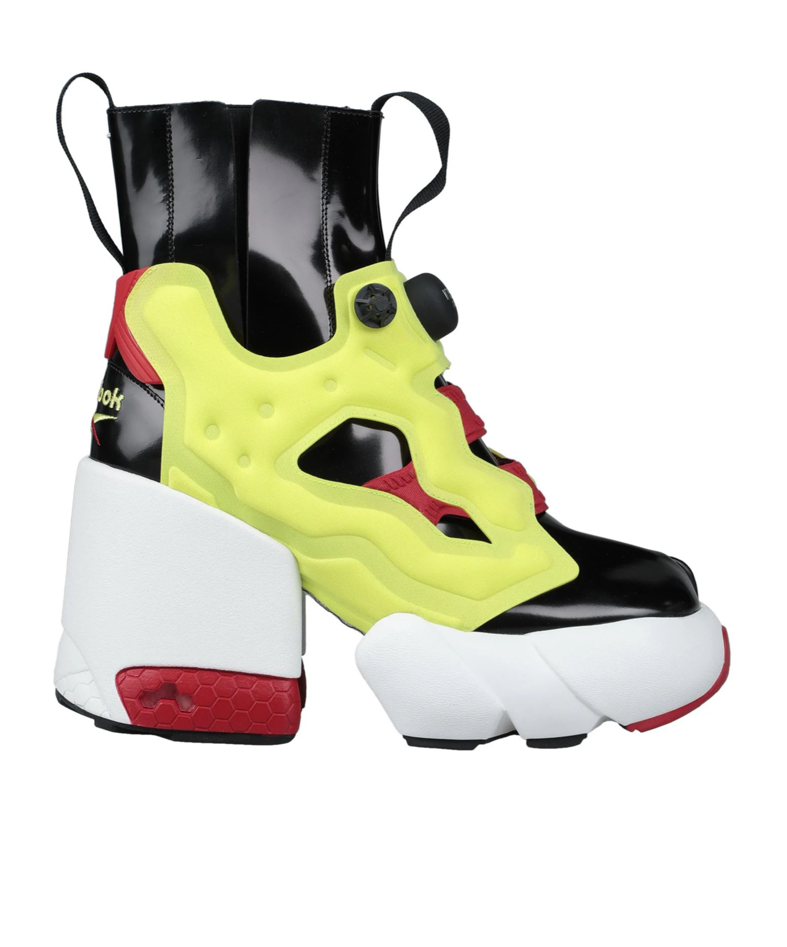 Maison Margiela Multi-color Platform Boots In Black