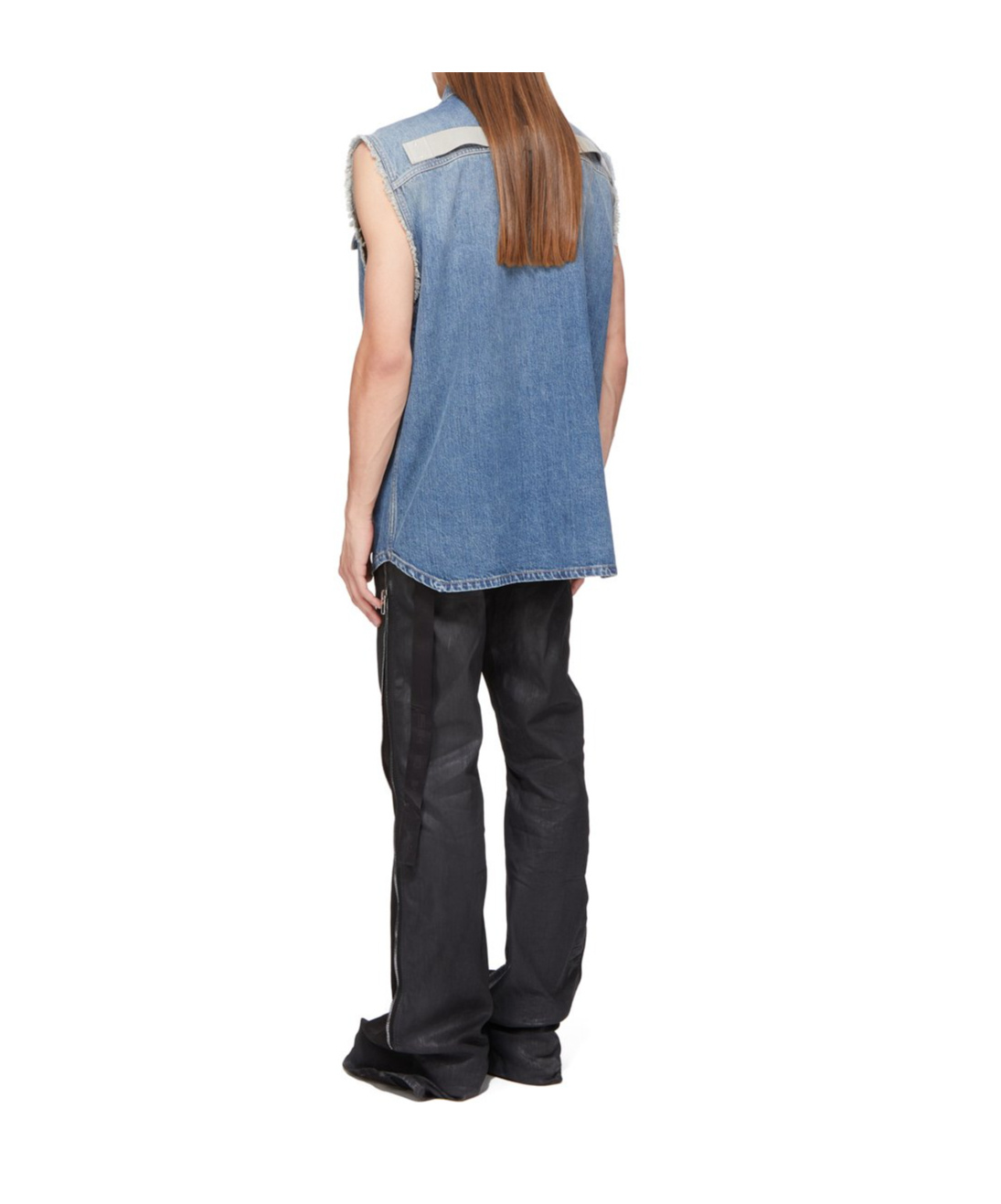 Shop Rick Owens Drkshdw Sl Tommy Jumbo Gilet In Blue