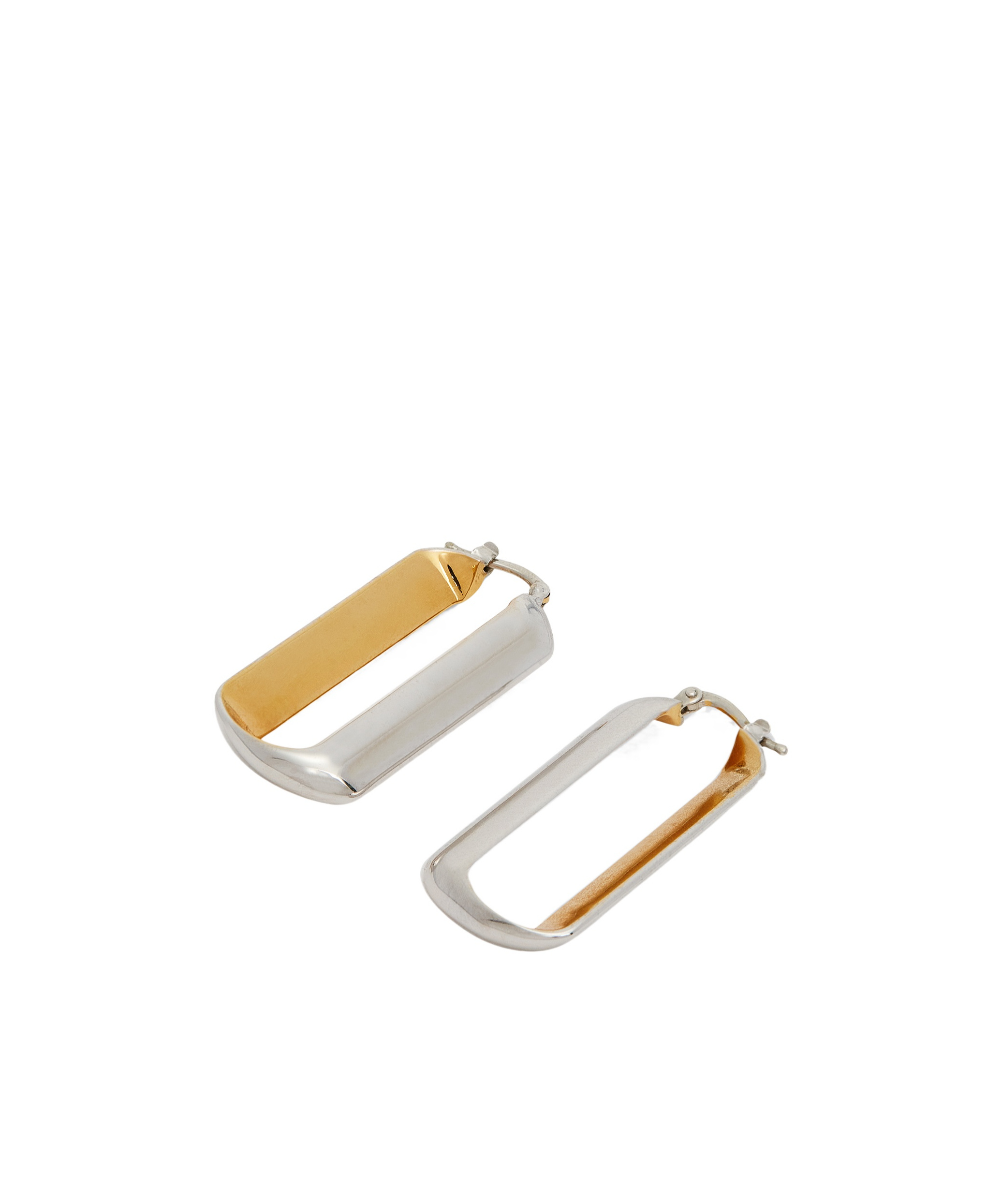 Jil Sander Two Tone Earrings In Multi