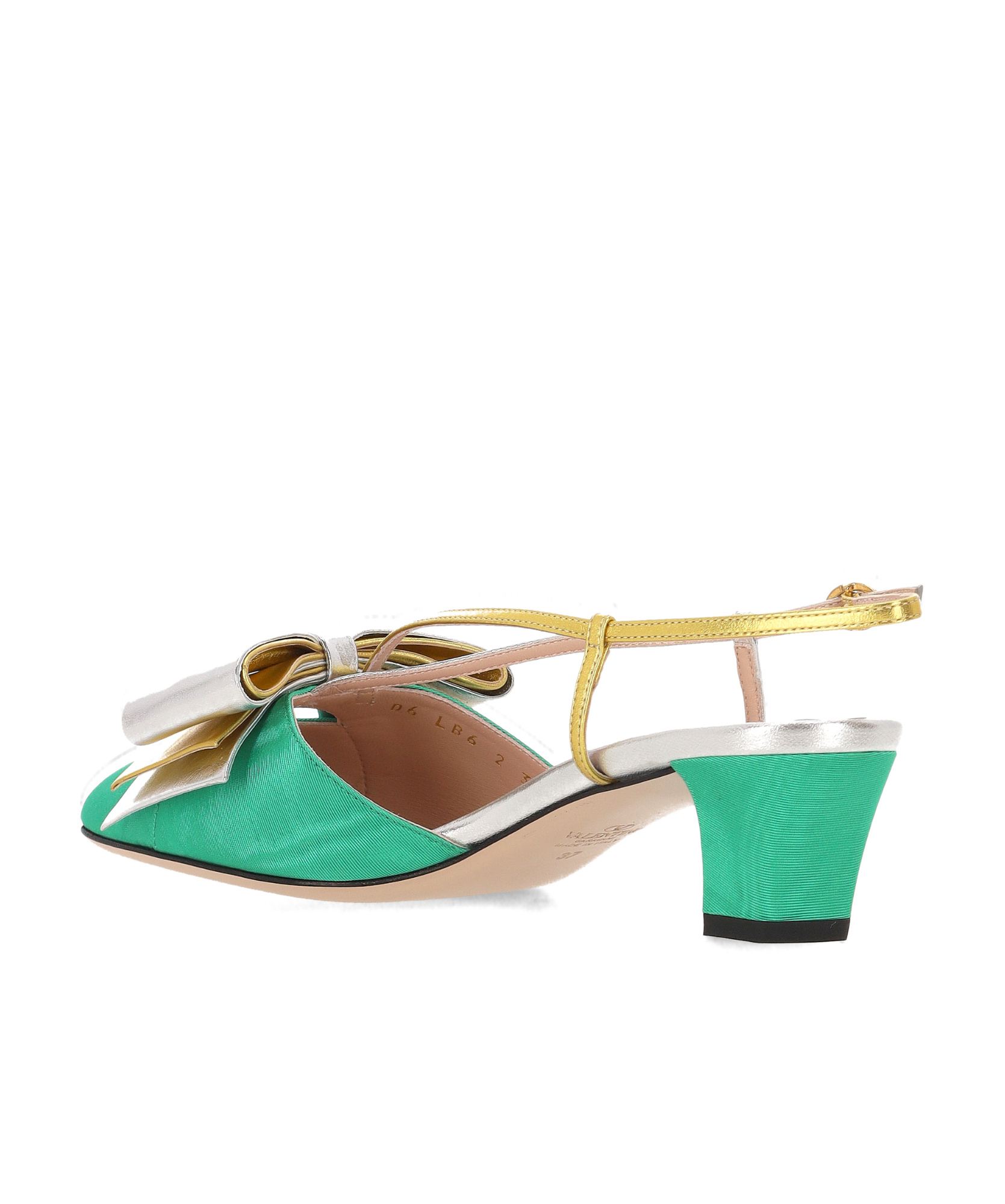 Valentino Round-headed High-heeled Sandals In Multicolor