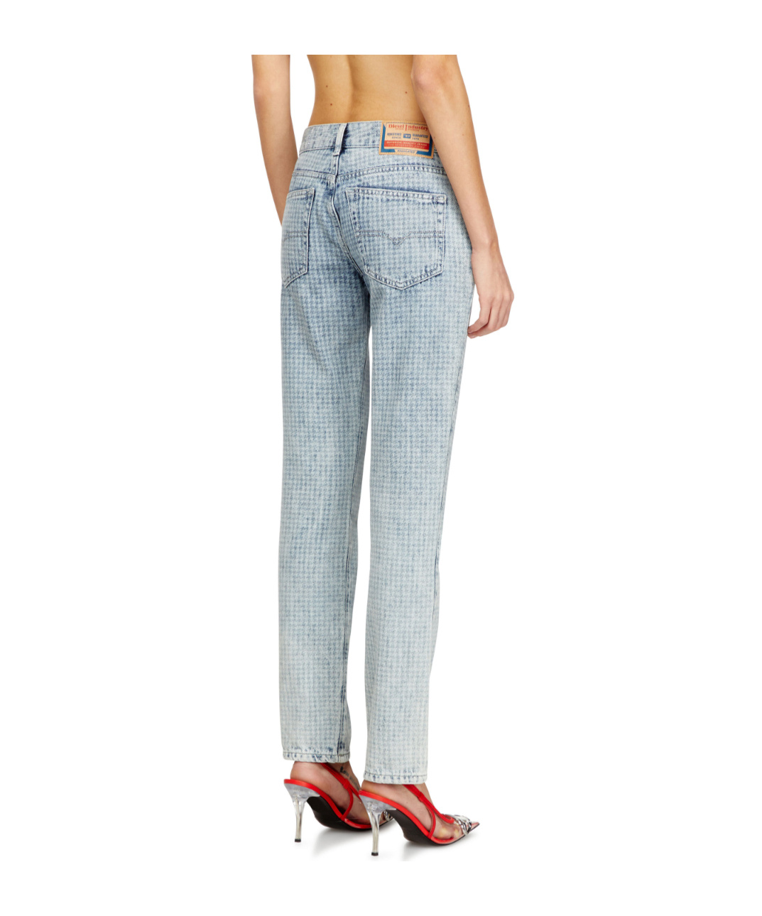 Diesel 1992 D-jiann  Pattern Jeans In Blue