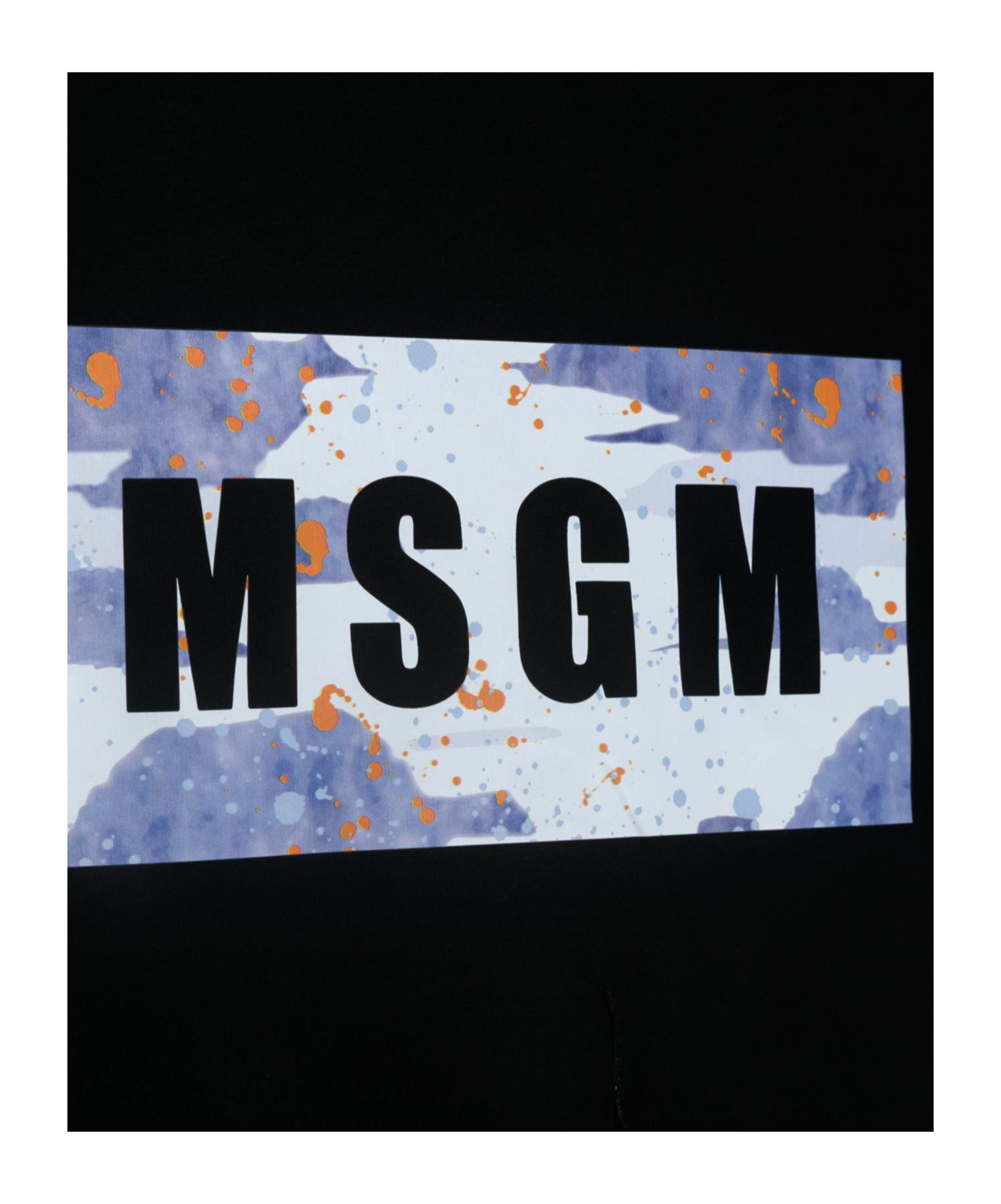 Shop Msgm Logo-print T-shirt In Black