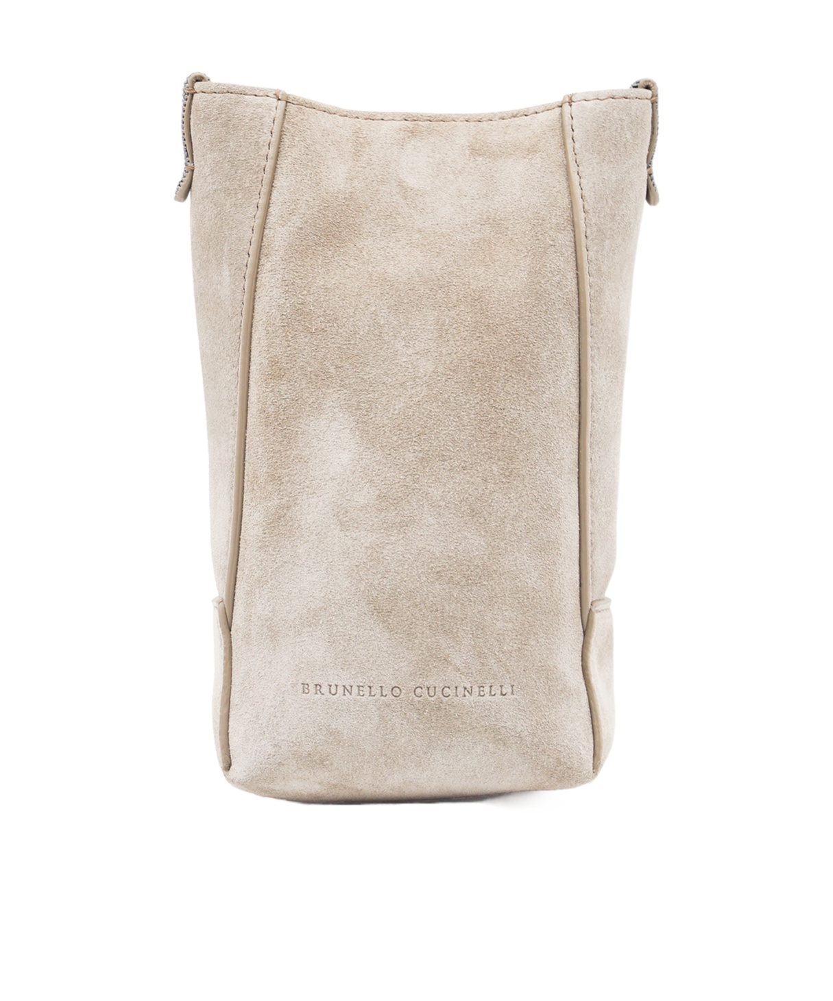 Brunello Cucinelli Suede Shoulder Bag In Brown
