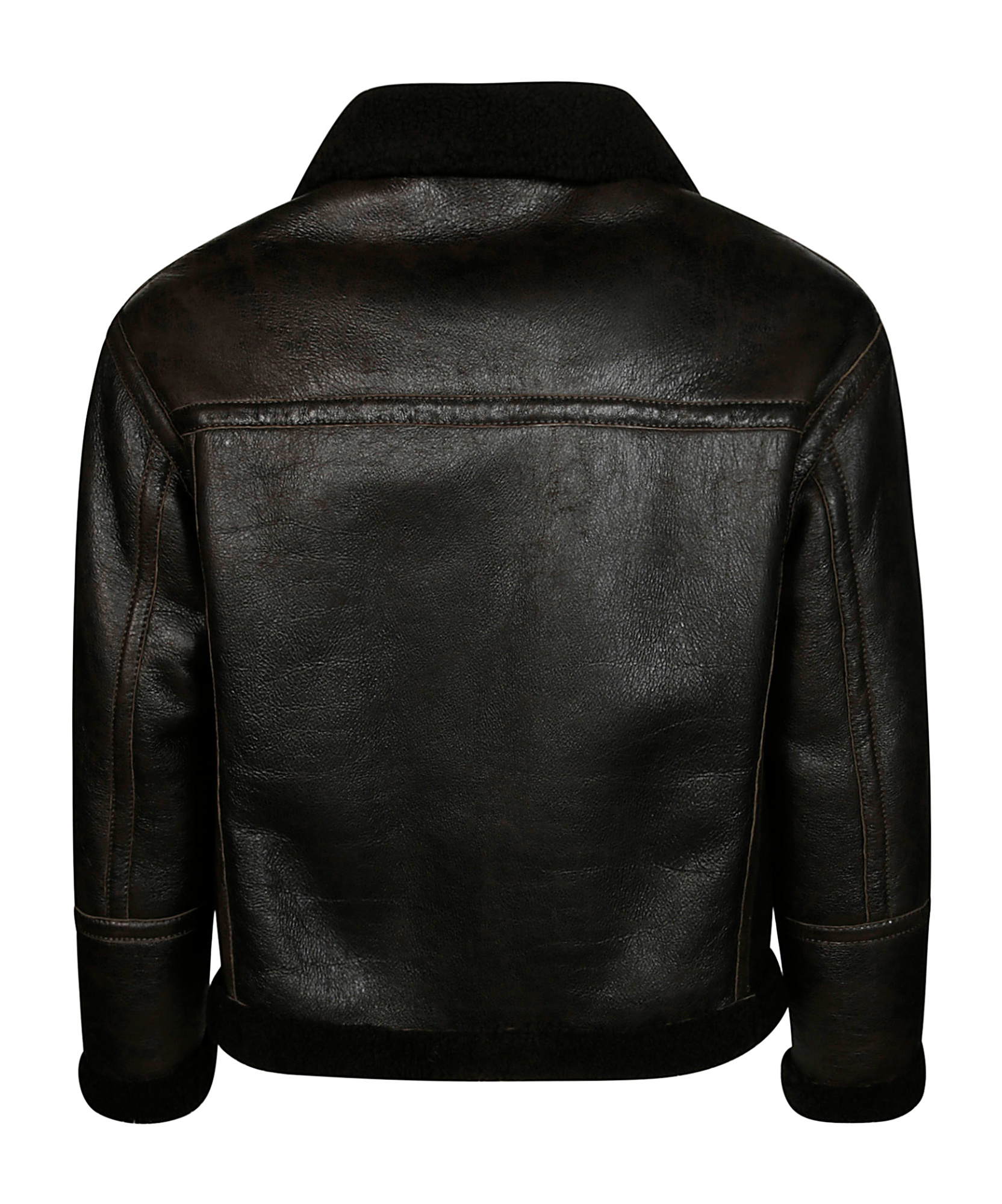 Salvatore Santoro Textured Black Leather Classic Bomber Jacket In Black