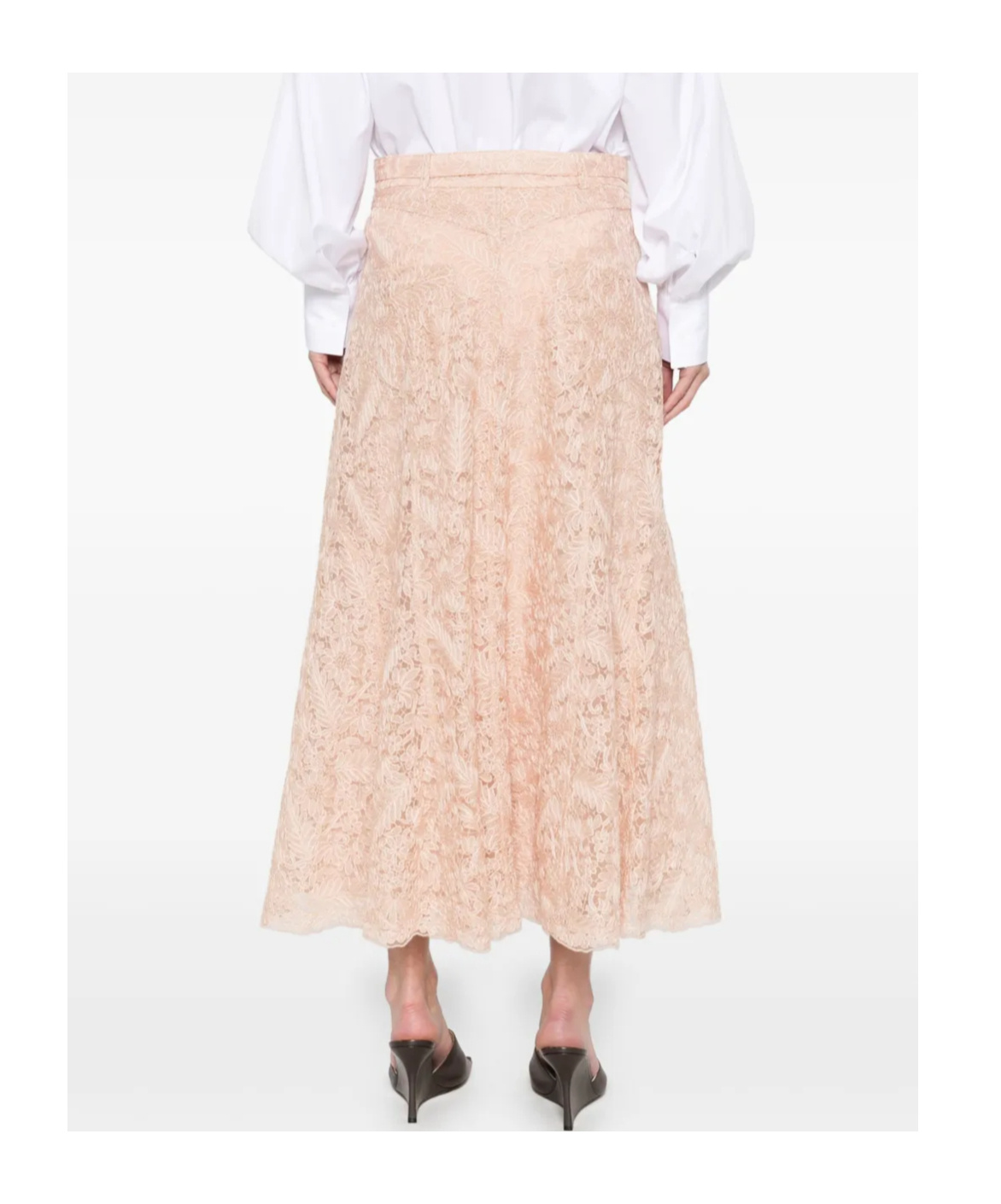 Ermanno Scervino Lace Midi Skirt