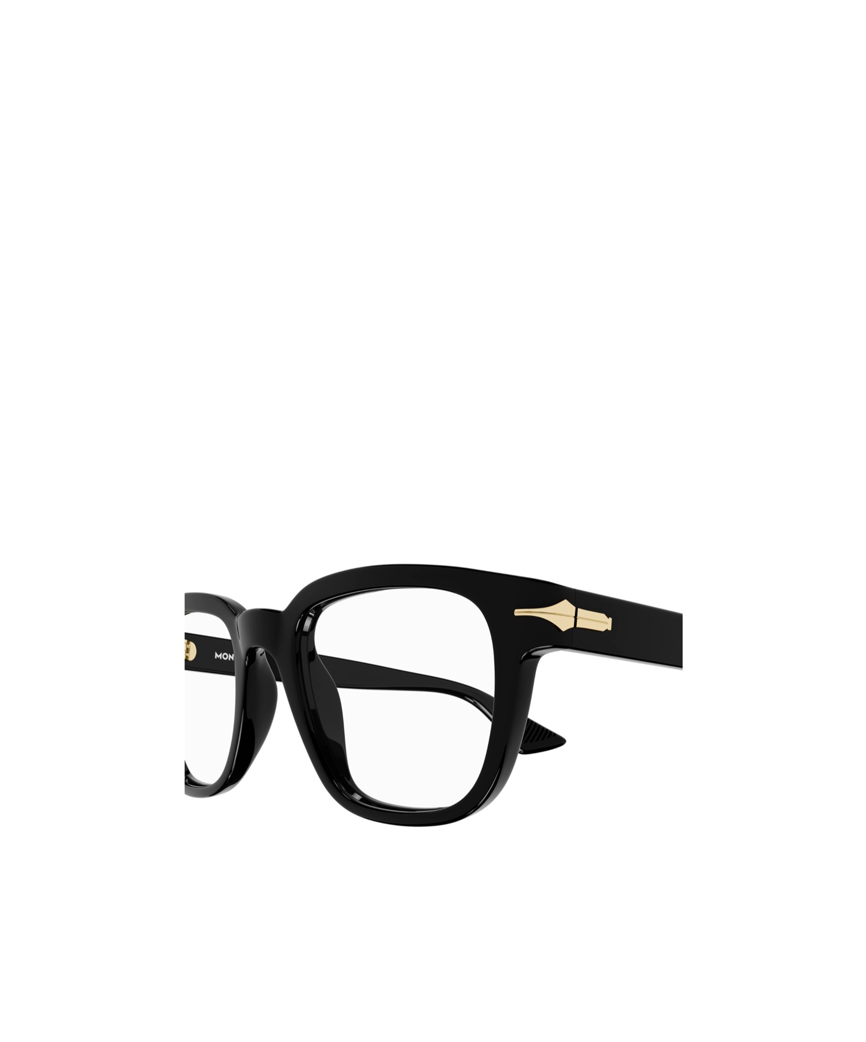 Montblanc Eyewear Square Frame Glasses In Black