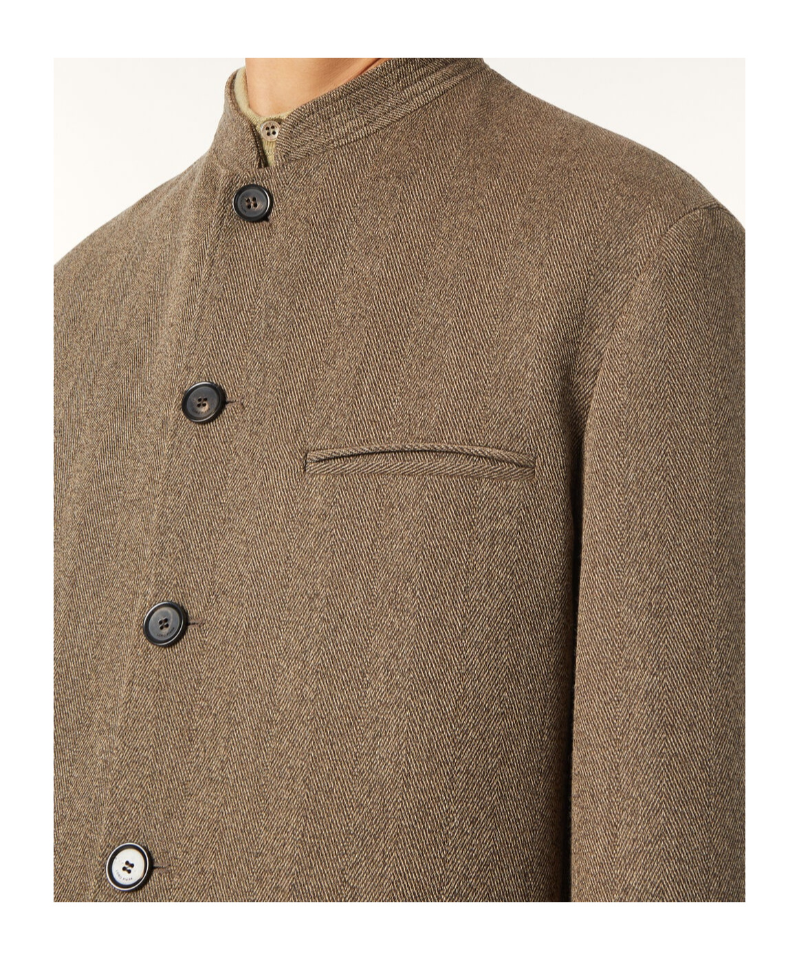 Loro Piana Vienna Long-sleeved Casual Jacket In Brown