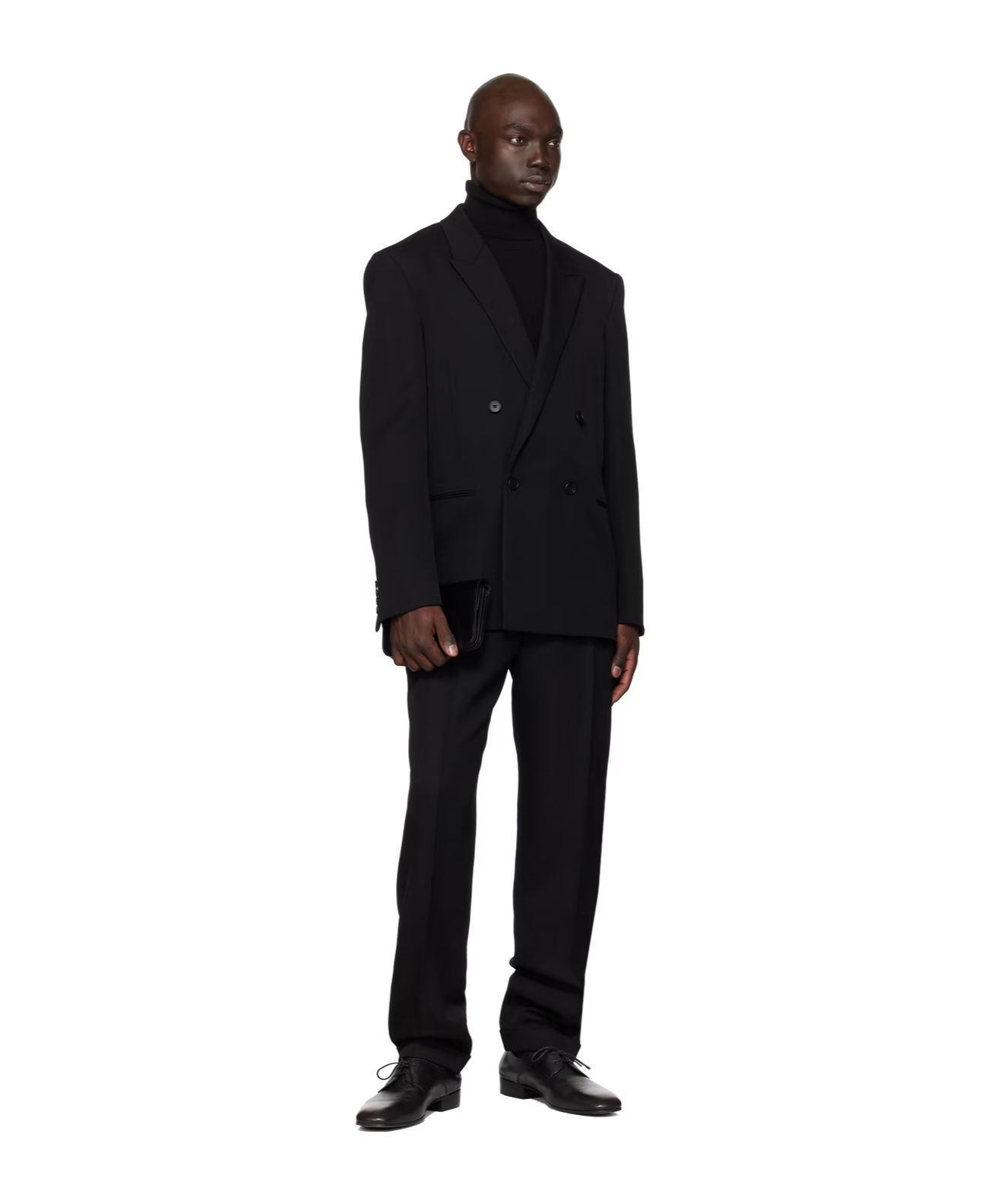 The Row Wilson Double-breasted Suit Jacket In Black