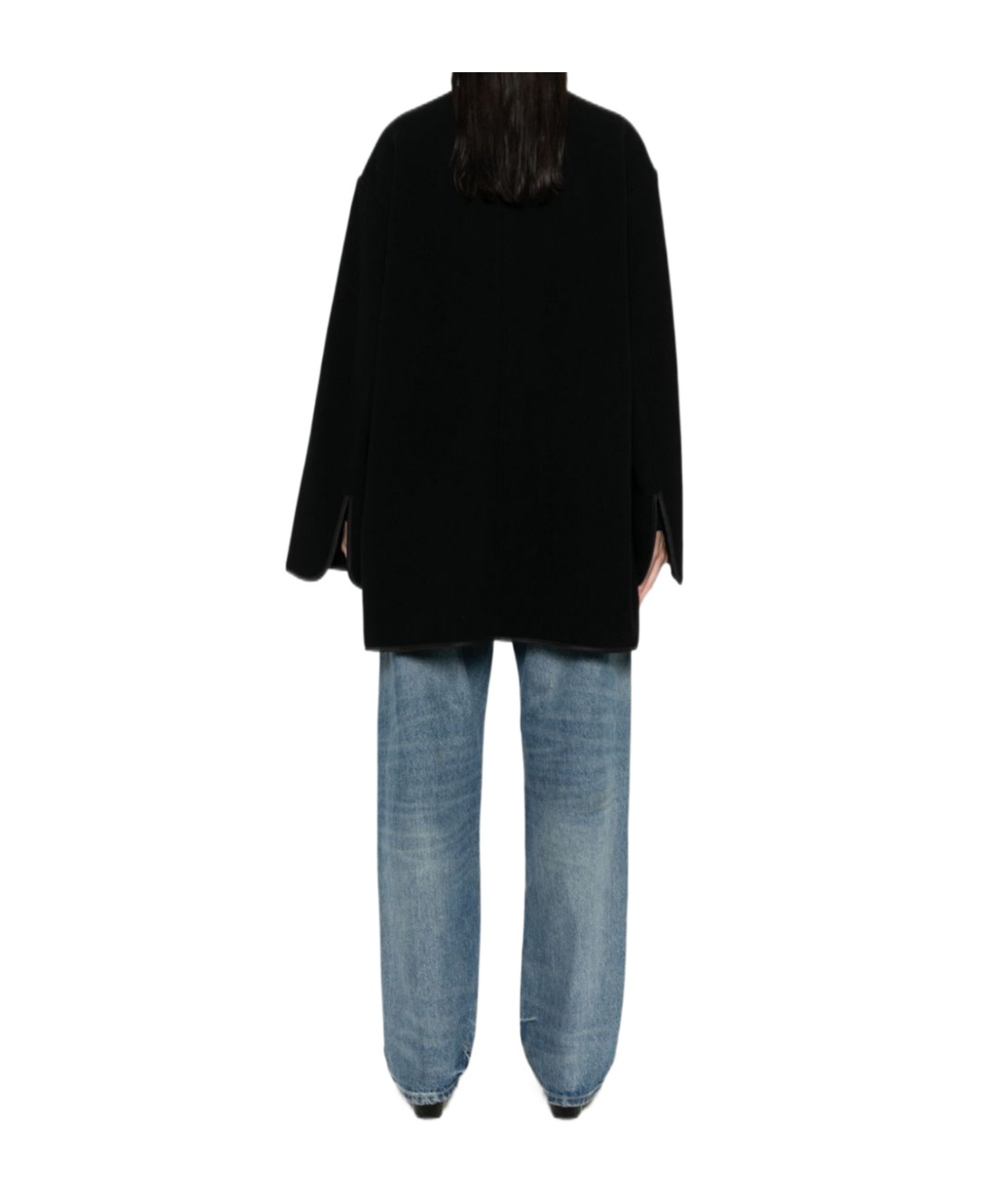 Totême Toteme Wool Zipped Jacket In Black