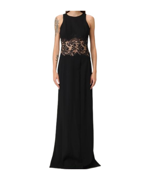 Ermanno Scervino Lace-insert Sleeveless Dress In Black