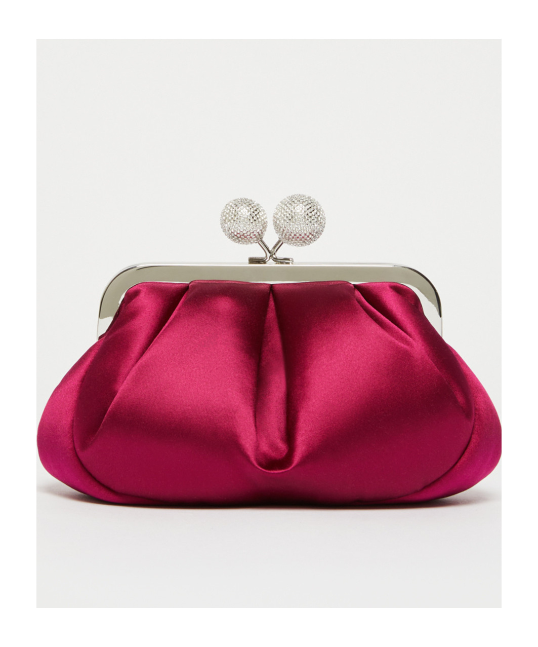 Weekend Max Mara Pasticcino Small Gold Clutch In Red