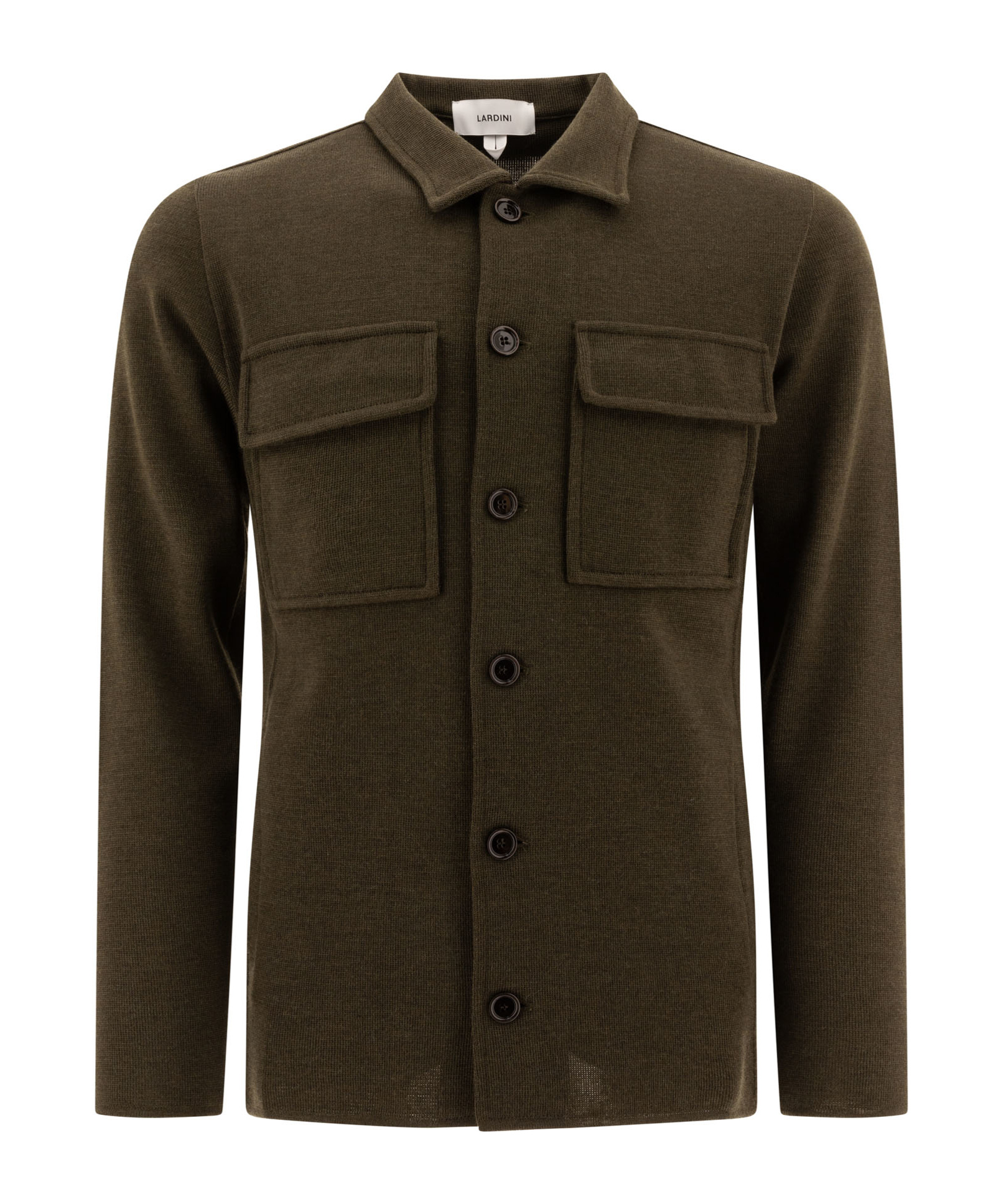 Lardini Virgin Wool Cardigan In Black