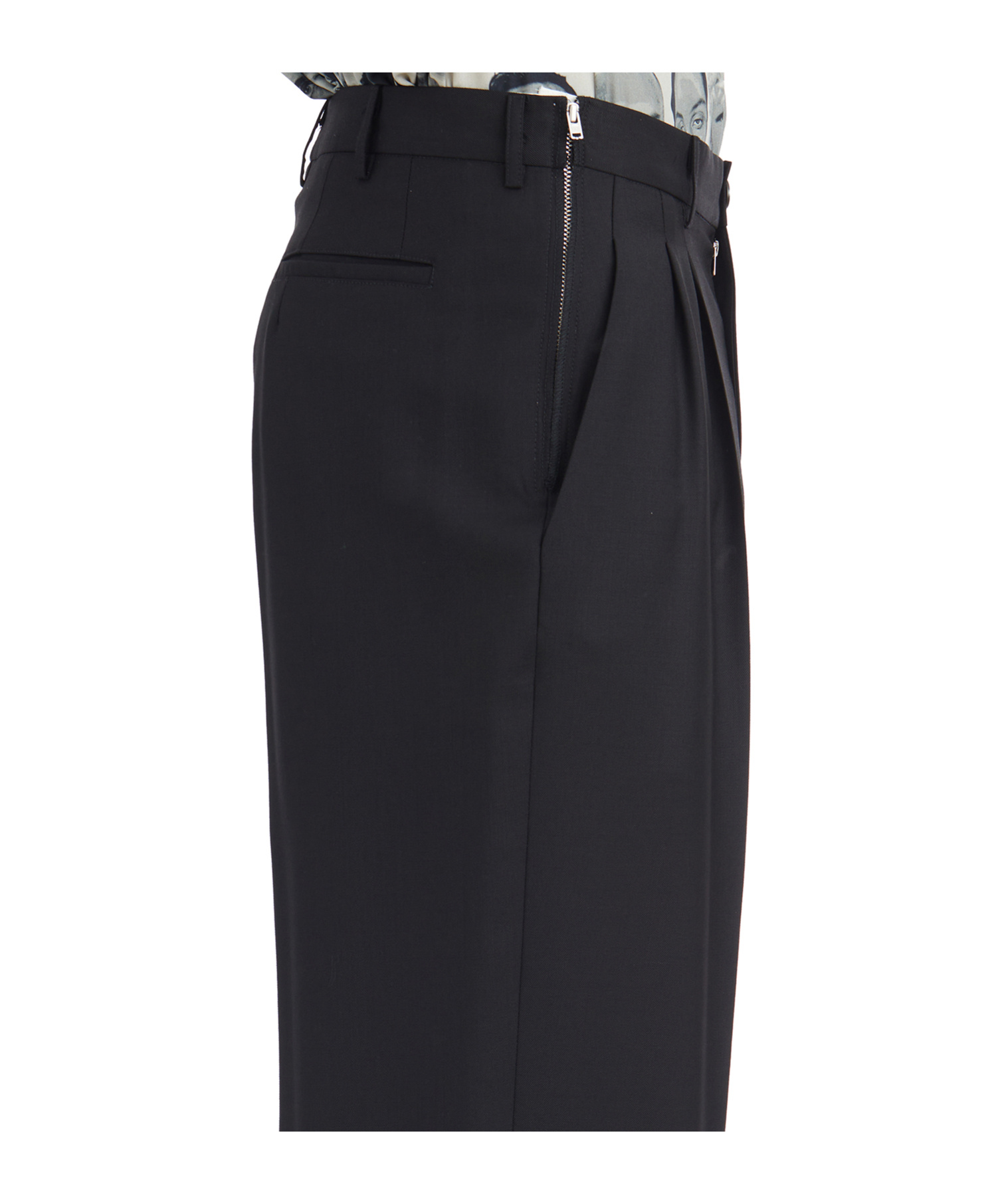 Magliano Signature Double Pleats Trousers In Black