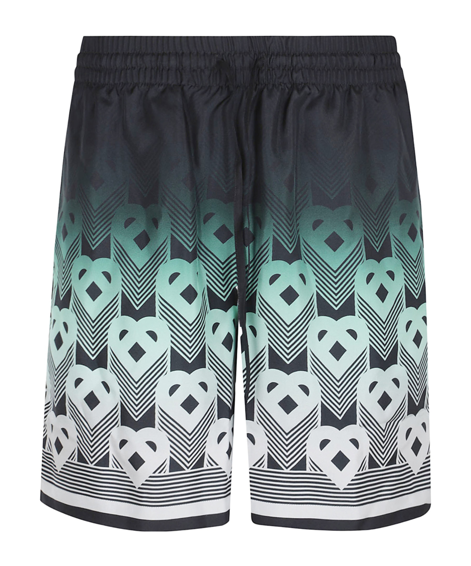 Casablanca Elastic Printed Shorts In Black