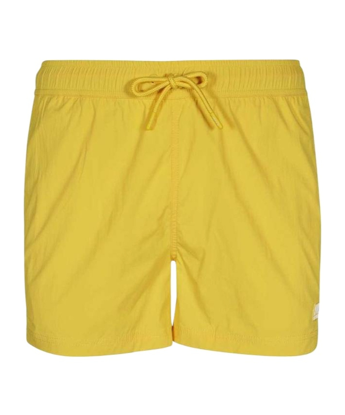 K-way Logo Swim Trunks In Yellow